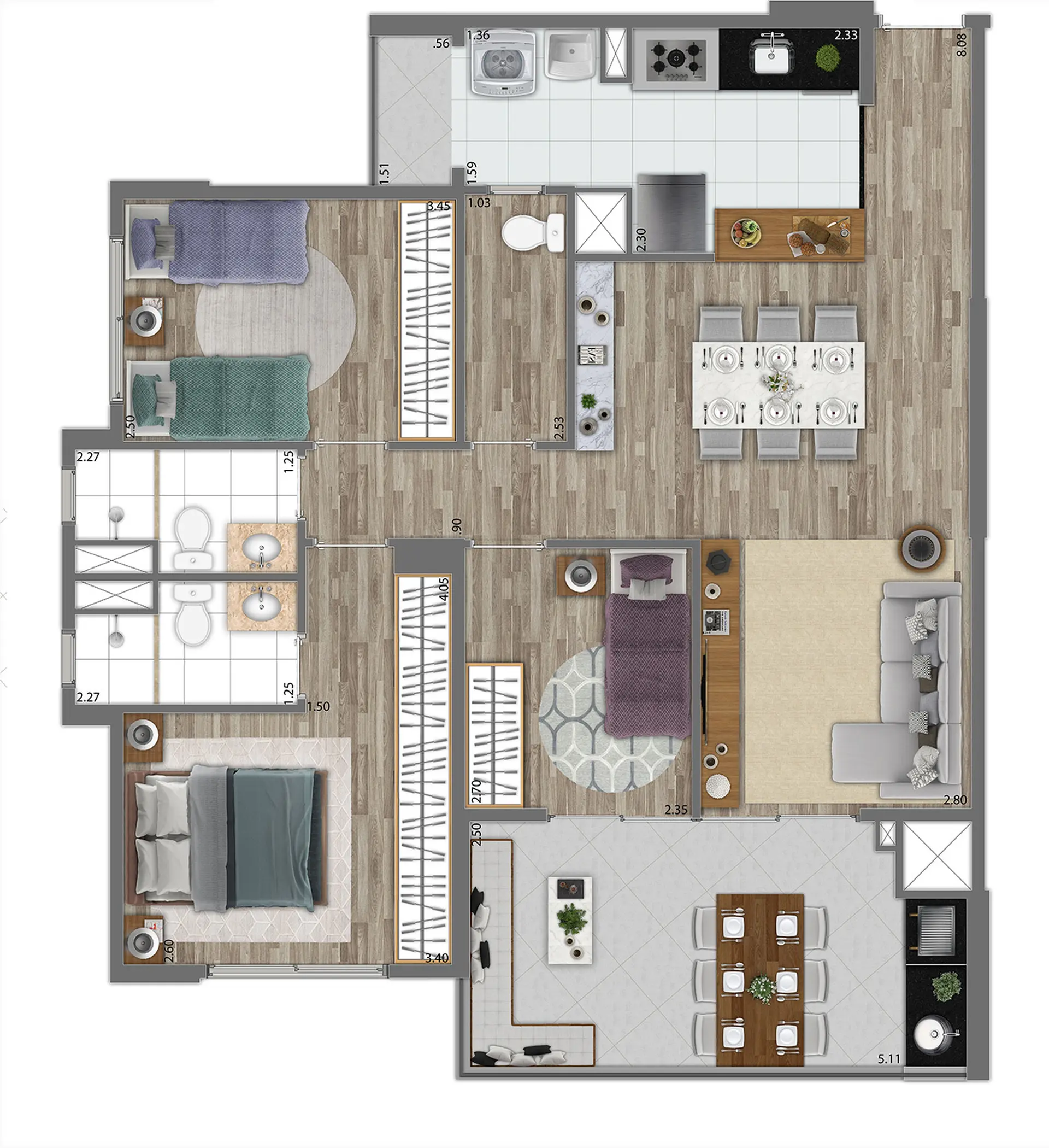 Planta 2 – Gracia Morumbi