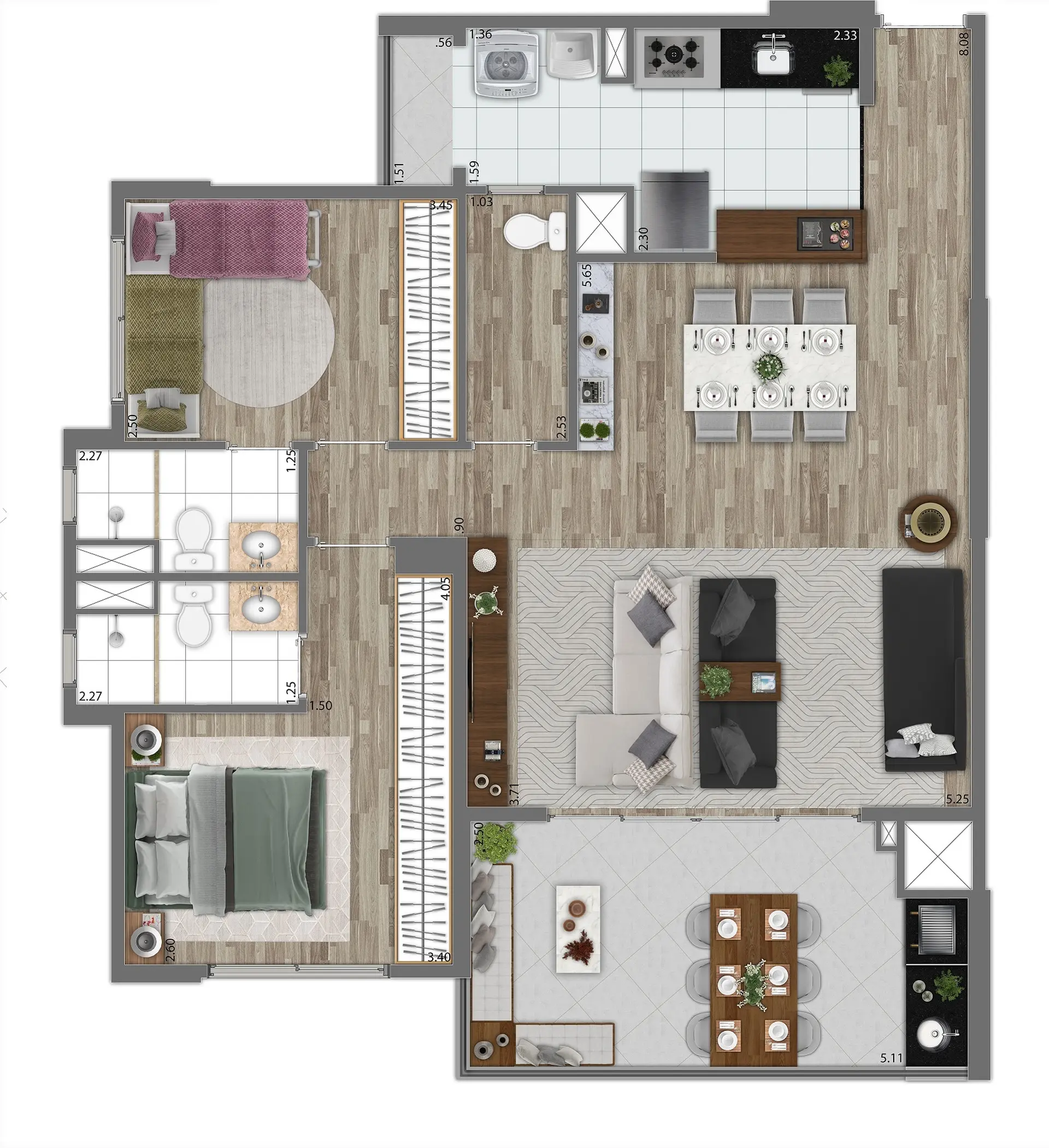 Planta 1 – Gracia Morumbi