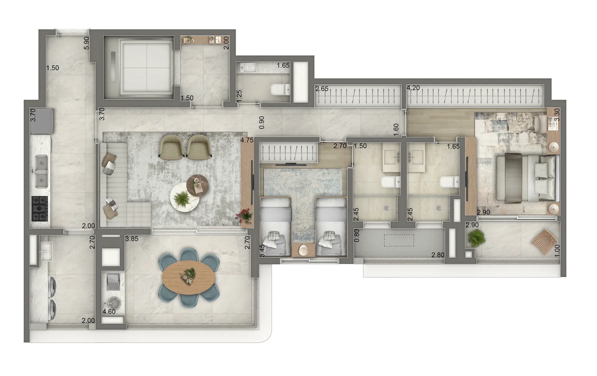 Planta 3 – Green Garden