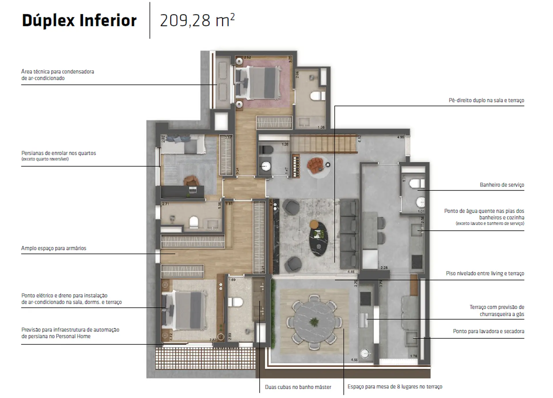 Planta 3 – Haus Mitre Jardins