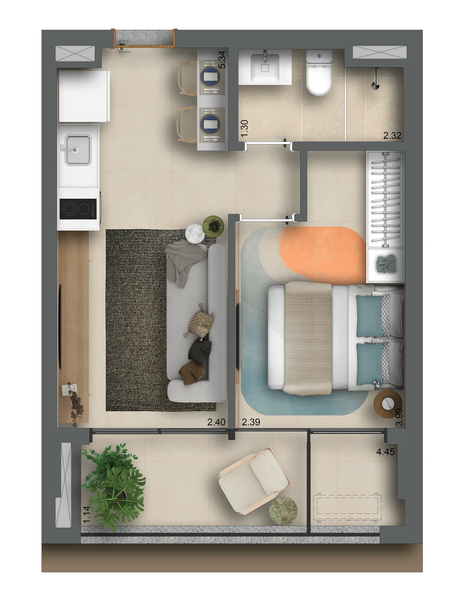 Planta 1 – Helbor Collage Bela Vista