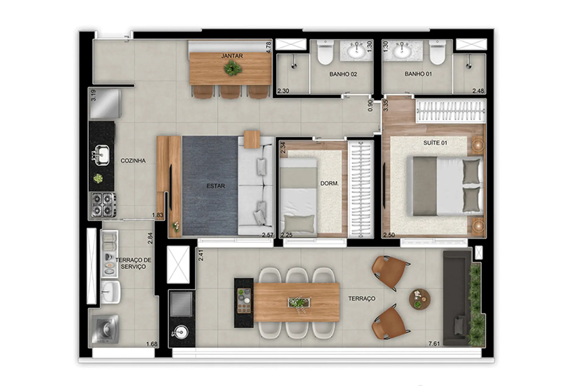 Planta 1 – Landmark Tatuapé