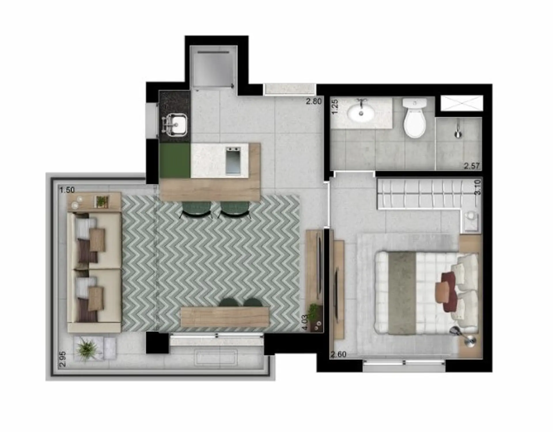 Planta 2 – Lucky Praça Sílvio Romero
