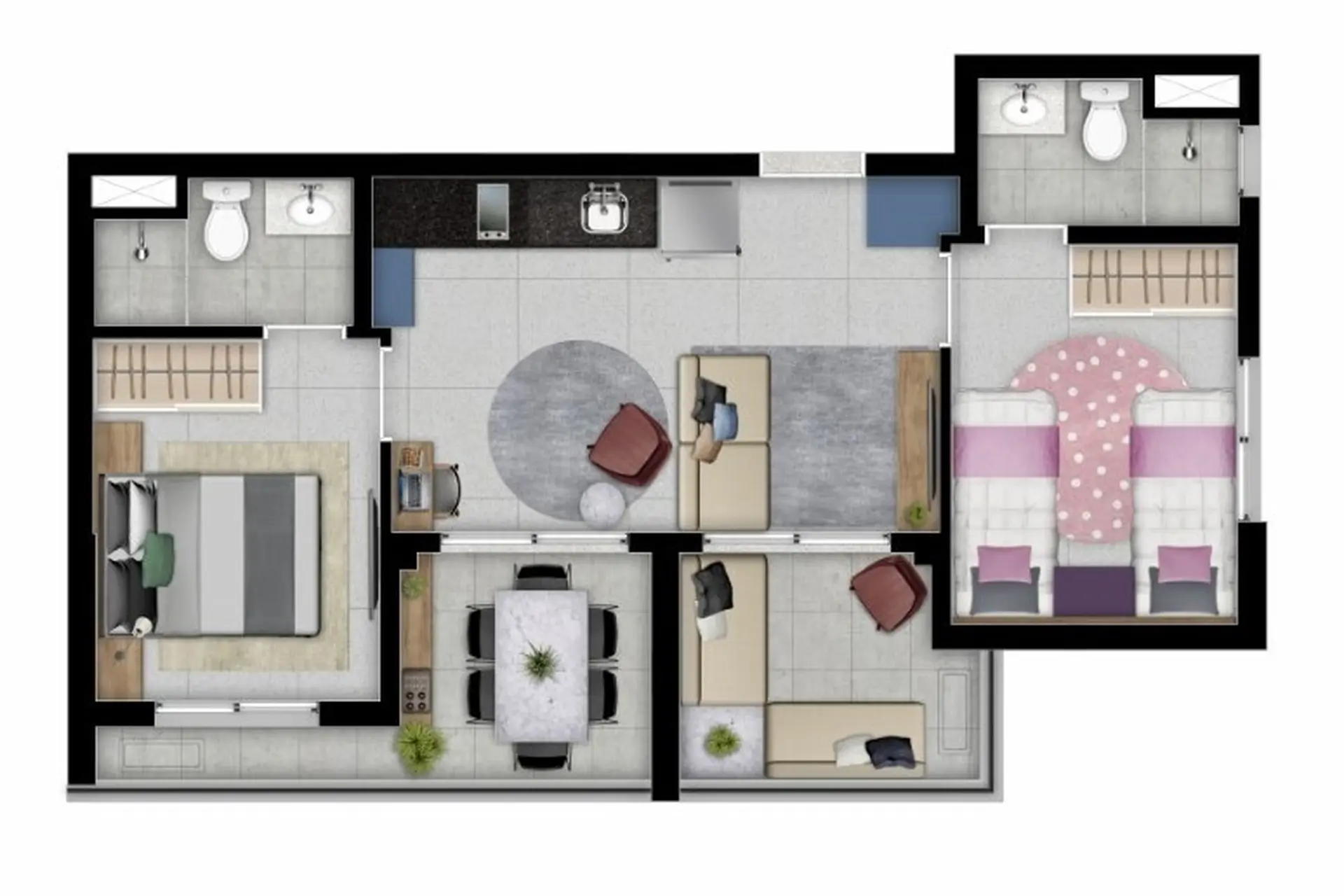 Planta 3 – Lucky Praça Sílvio Romero
