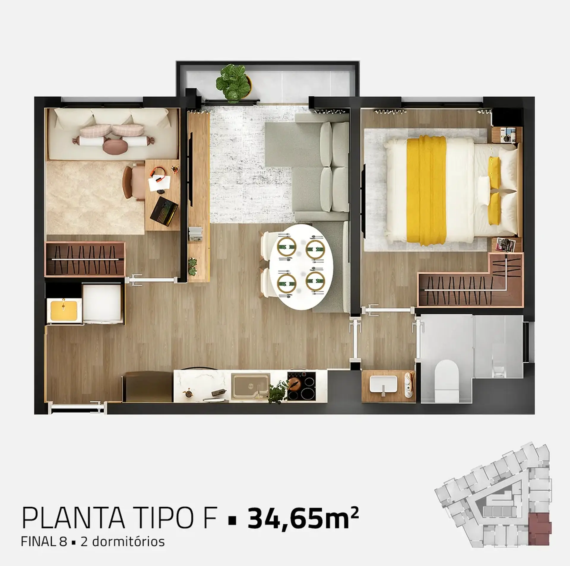 Planta 2 – Moderní Vila Prudente