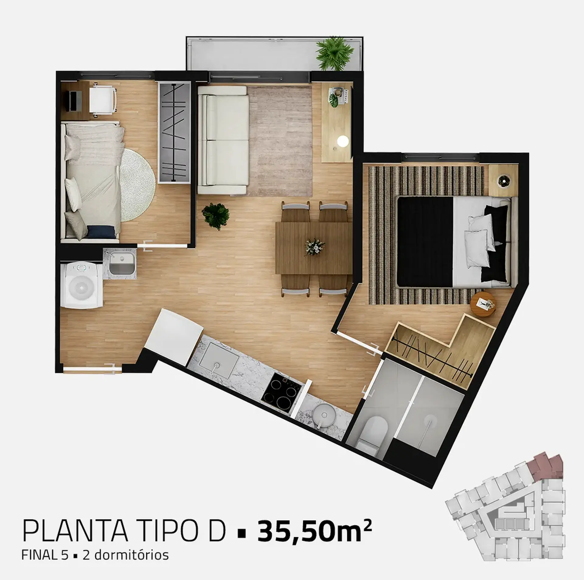 Planta 3 – Moderní Vila Prudente
