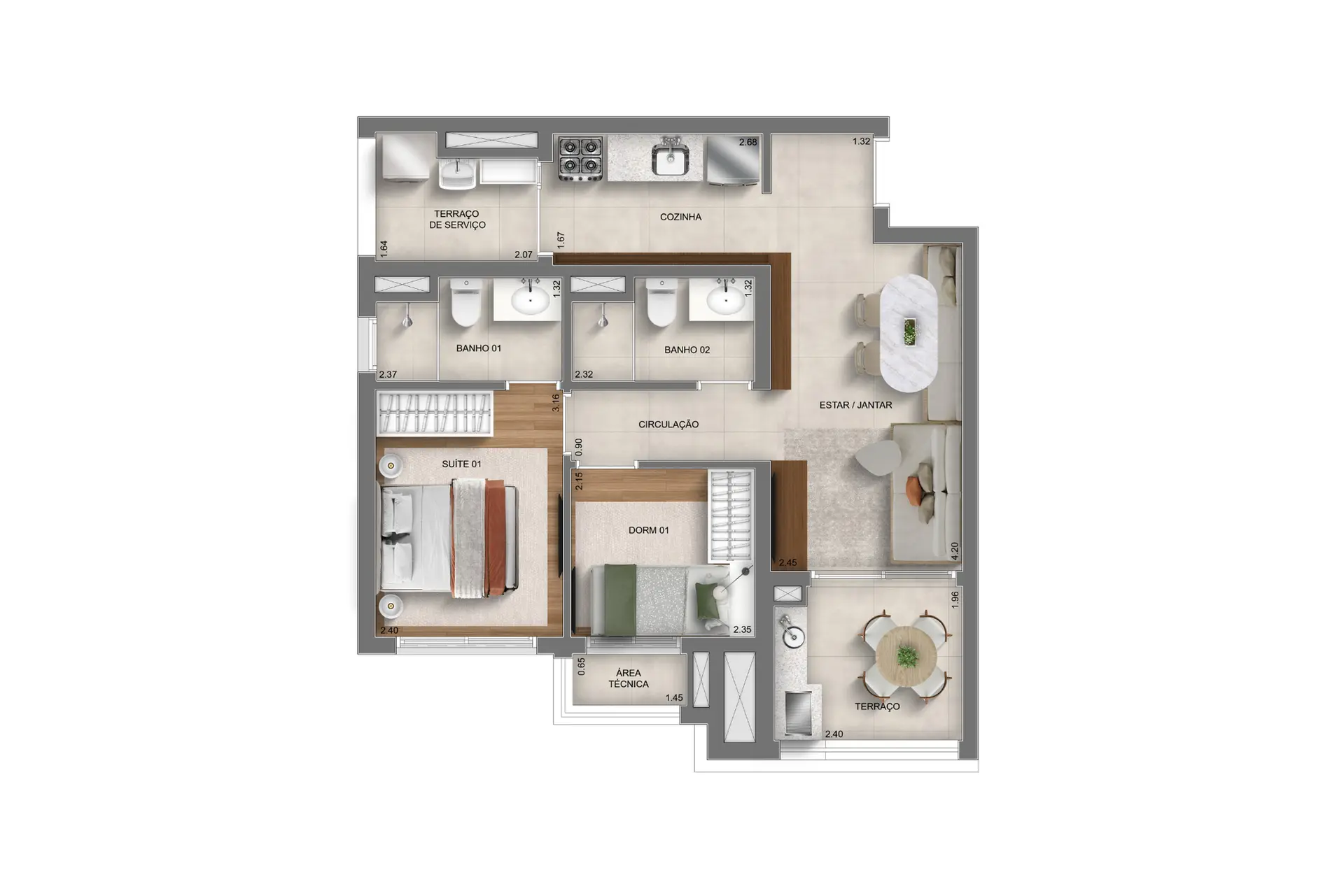 Planta 2 – Mooca Smart Spaces
