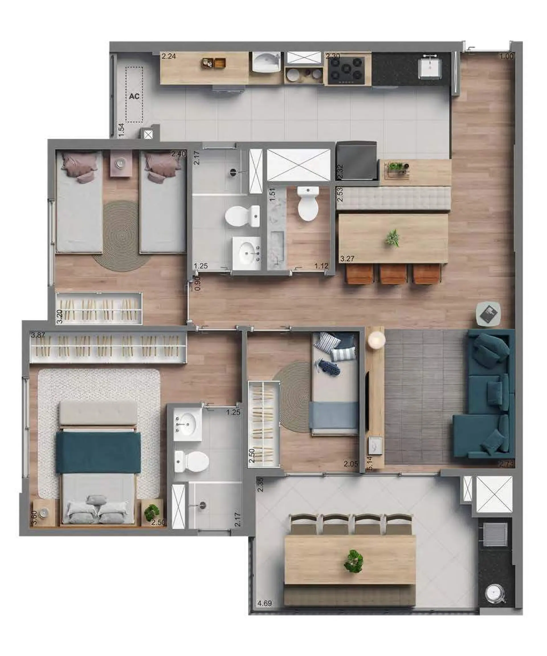 Planta 2 – Morumbi Home Resort