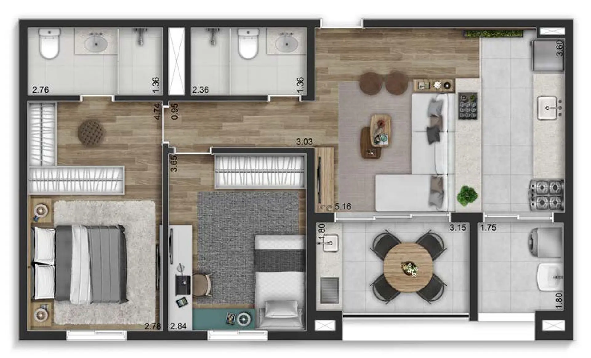 Planta 1 – Natus Braz Leme