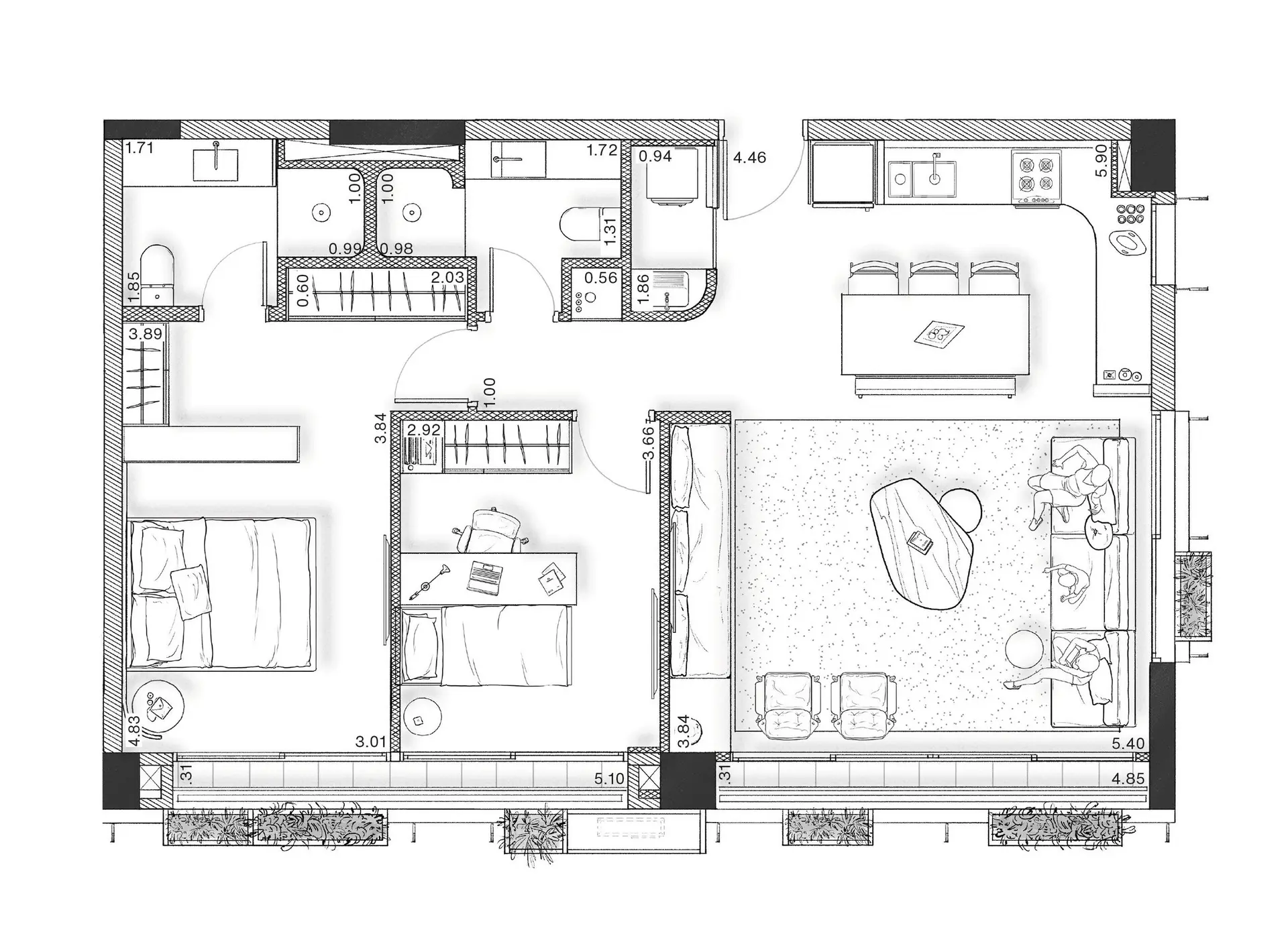 Planta 2 – Oscar 2525 – Residencial