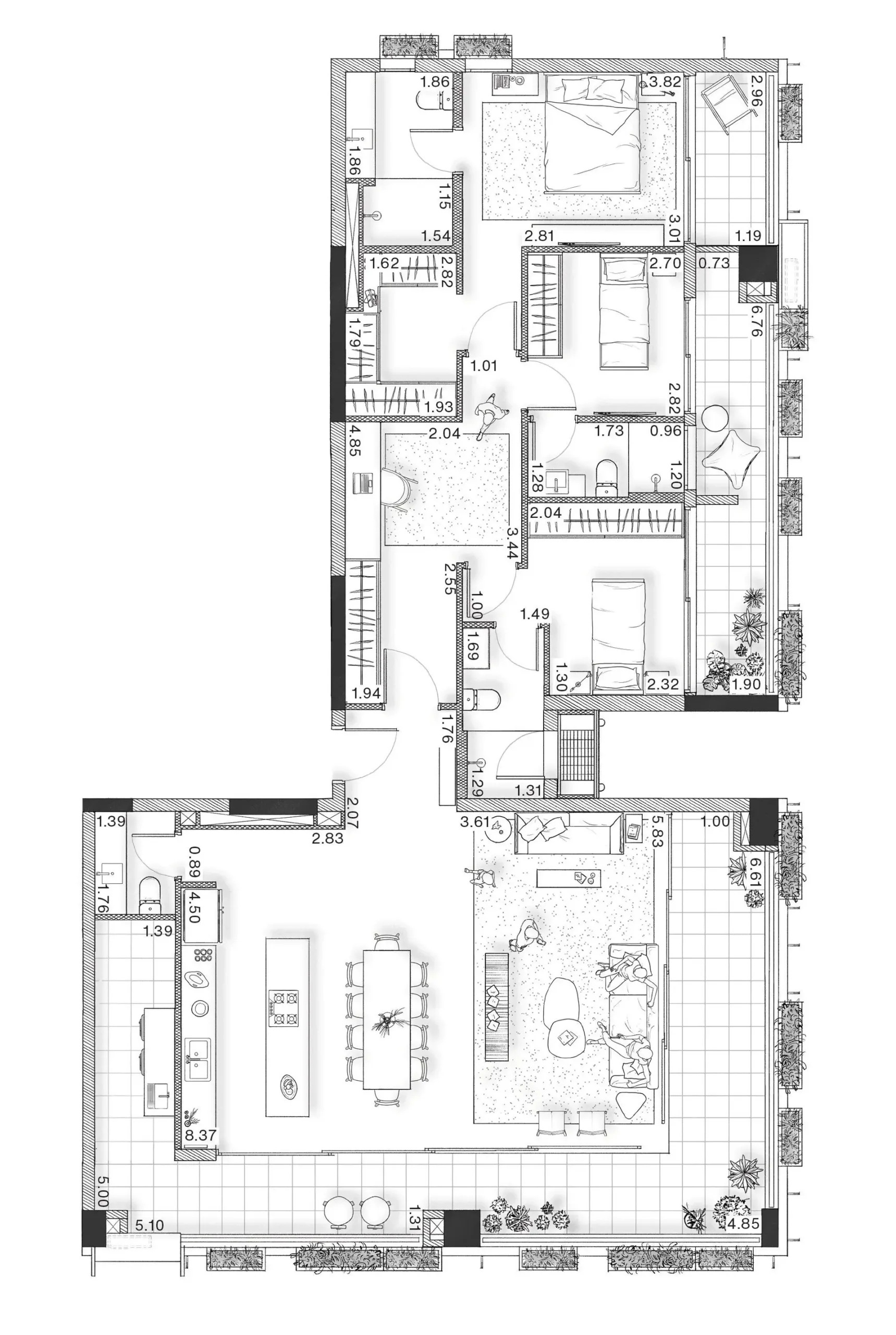 Planta 1 – Oscar 2525 – Residencial