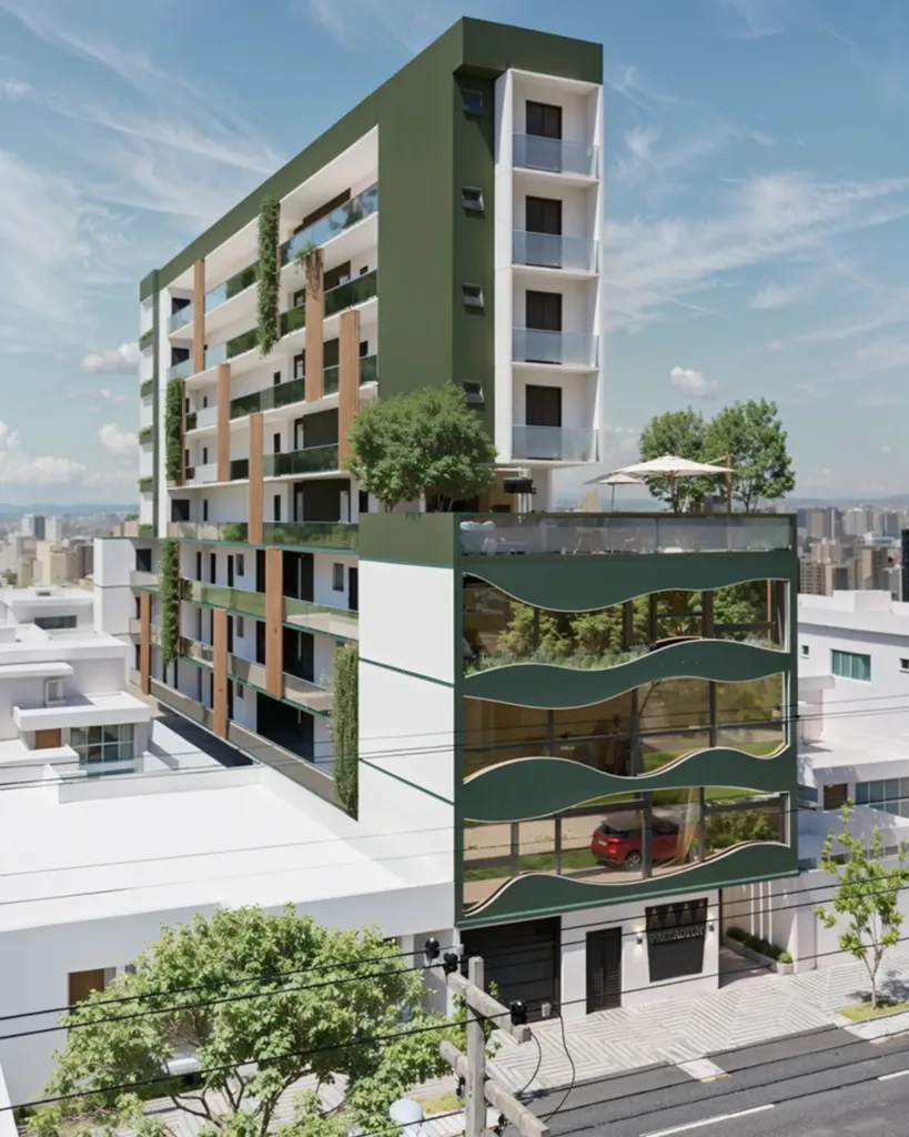 Fachada do empreendimento Palladium Anália Franco