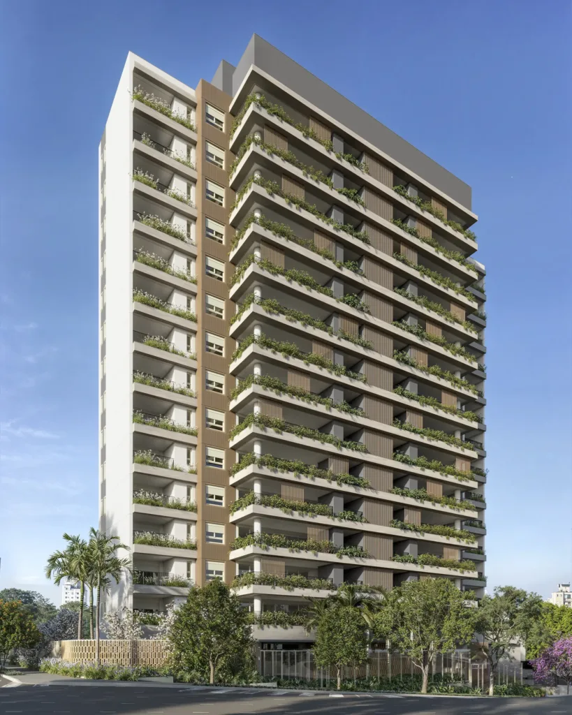 Fachada do empreendimento Panorama Skyline Ibirapuera
