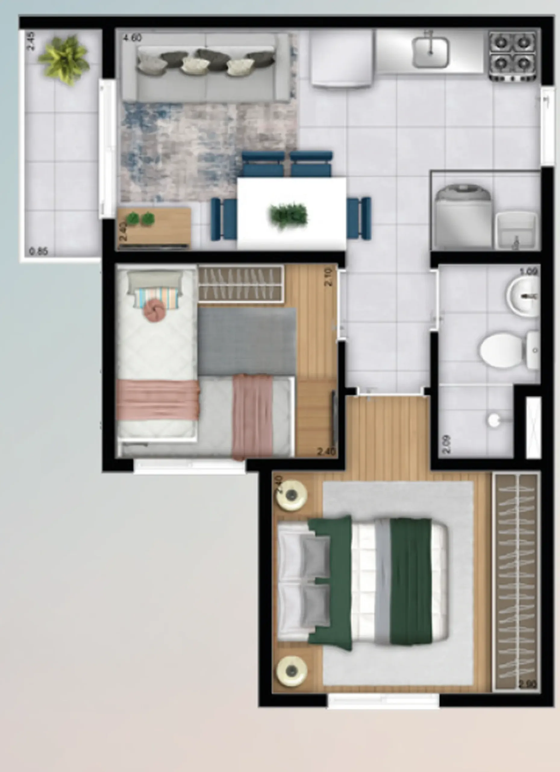 Planta 2 – Plano&Alto Morumbi Benois