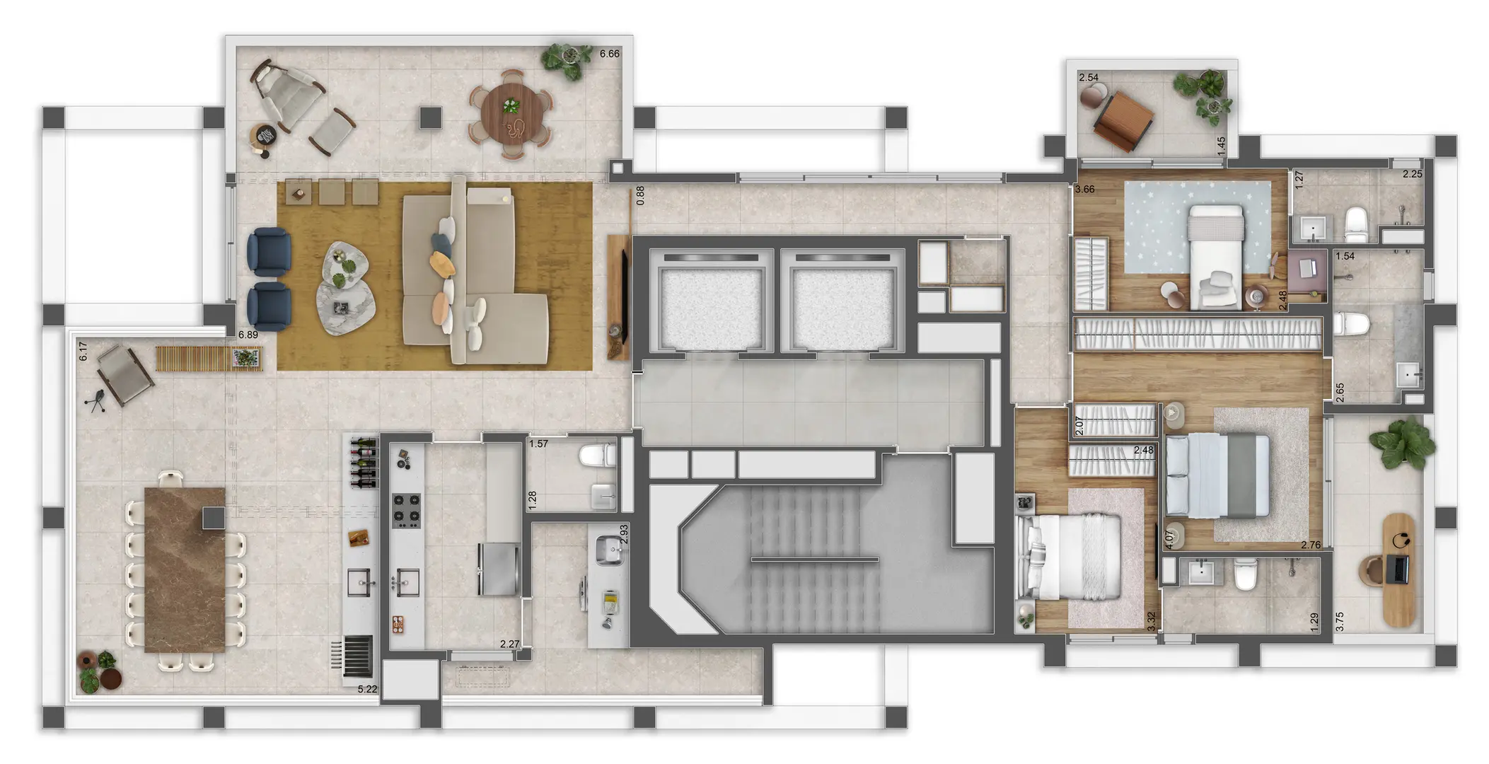 Planta 3 – Pluri Pinheiros