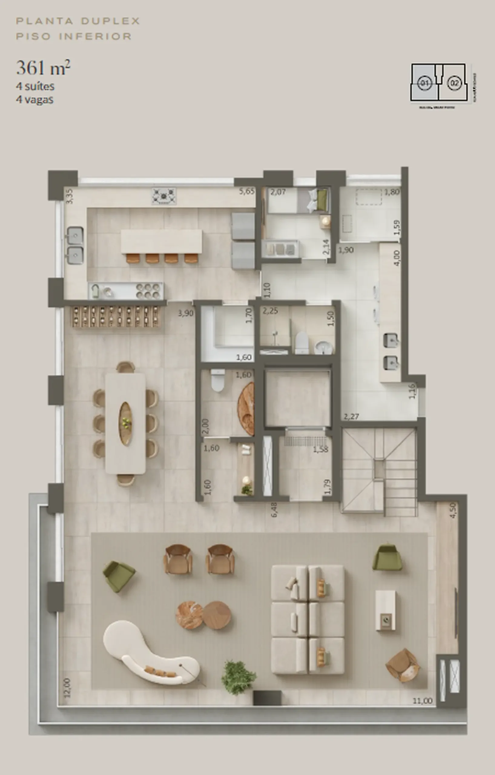 Planta 1 – Porto Paraíso