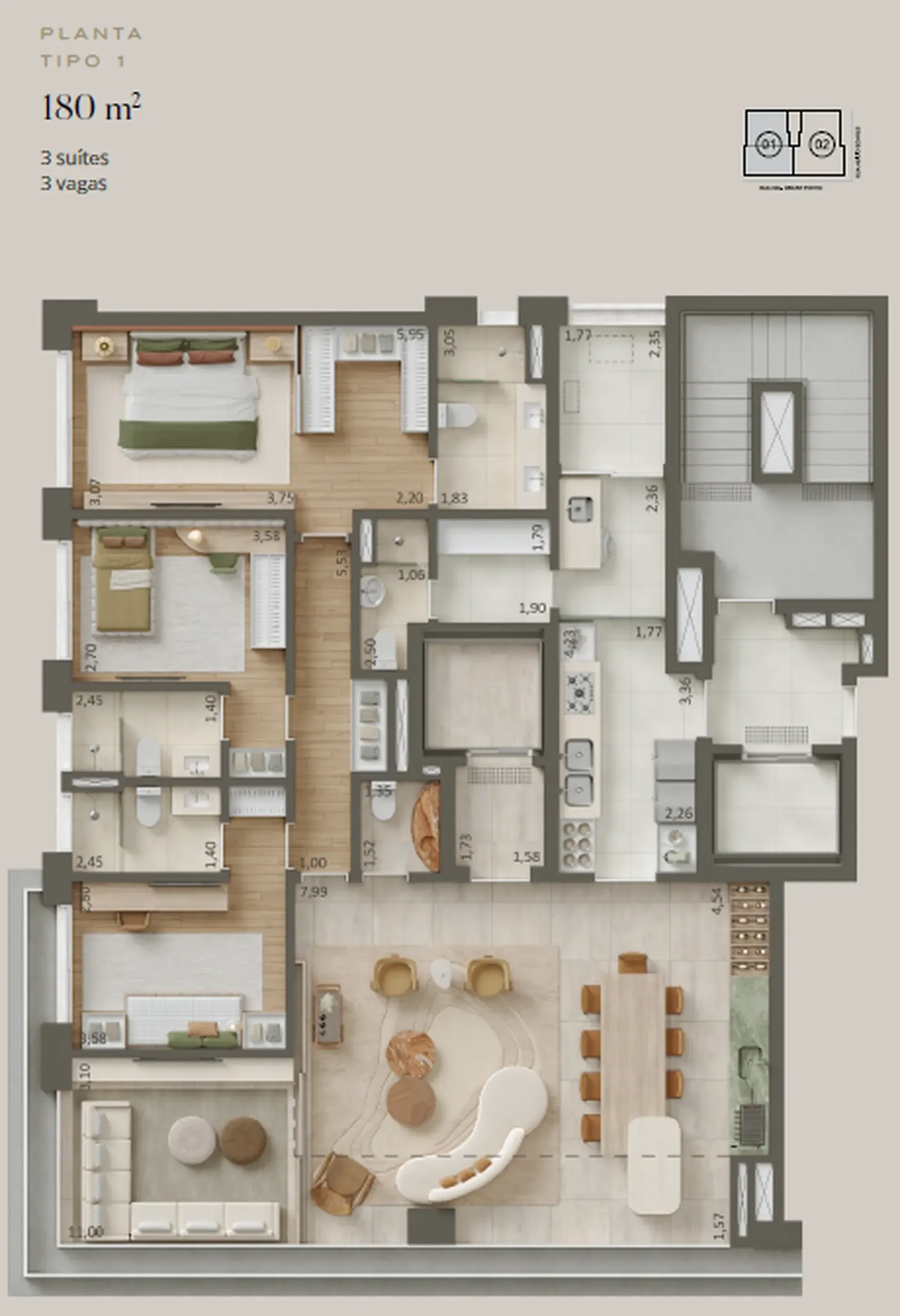 Planta 3 – Porto Paraíso