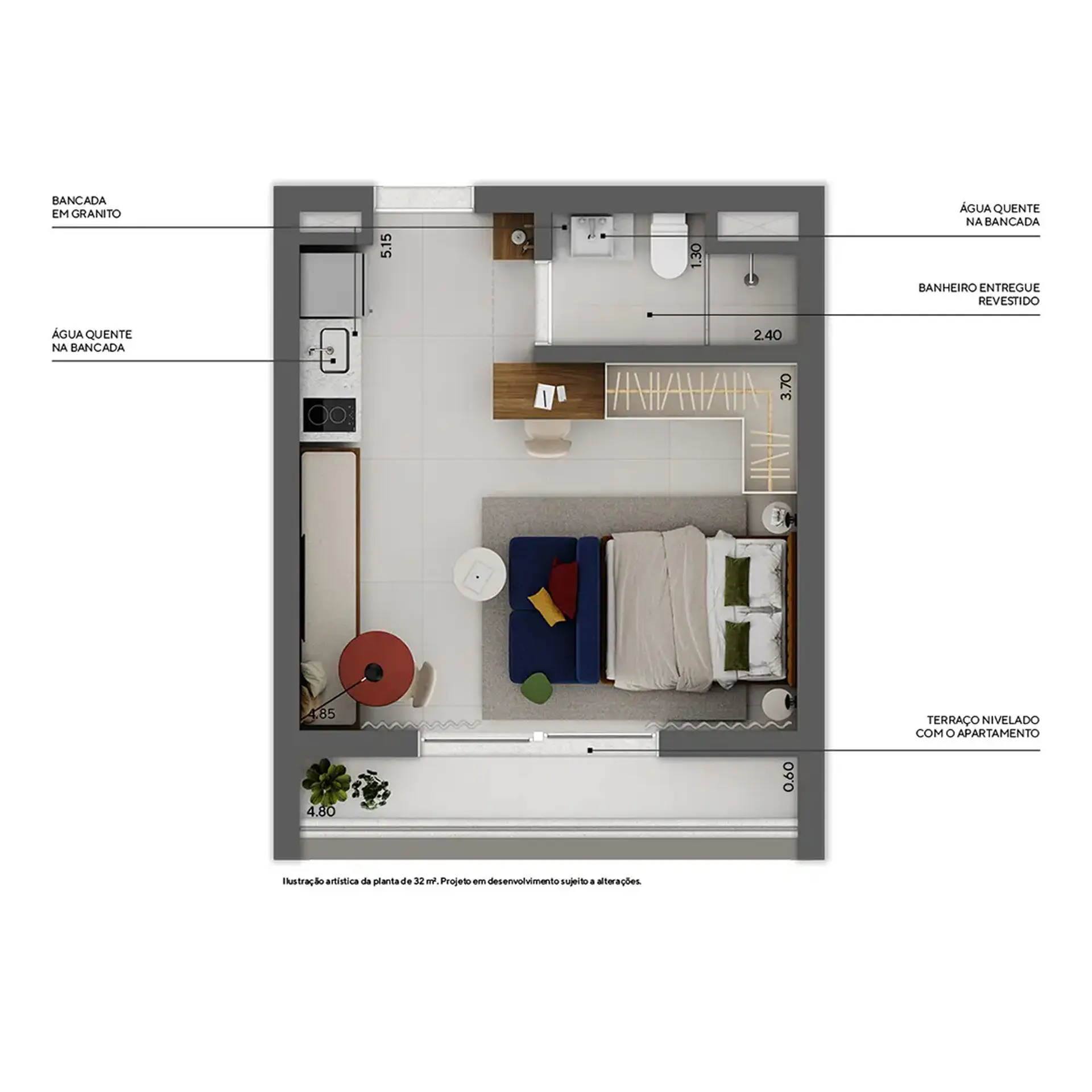 Planta 1 – Praça Higienópolis Tiê