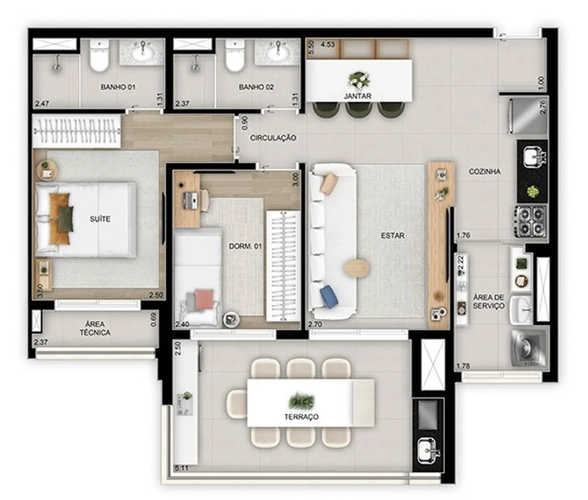 Planta 3 – Quadra Diálogo Home Club