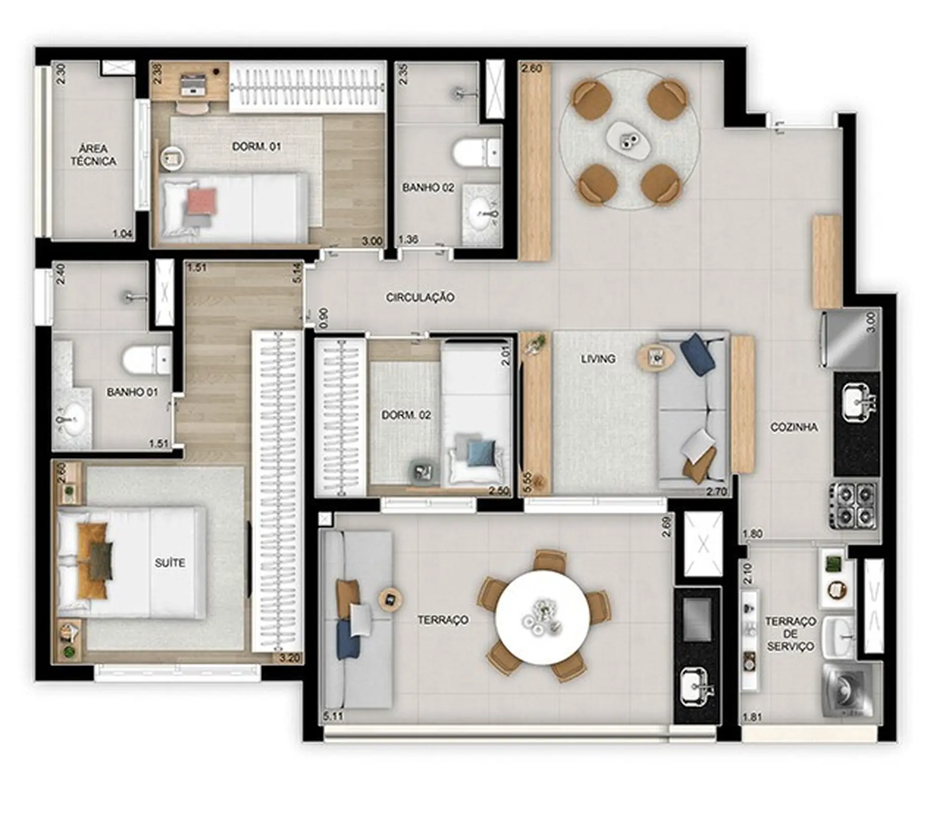 Planta 2 – Quadra Diálogo Home Club