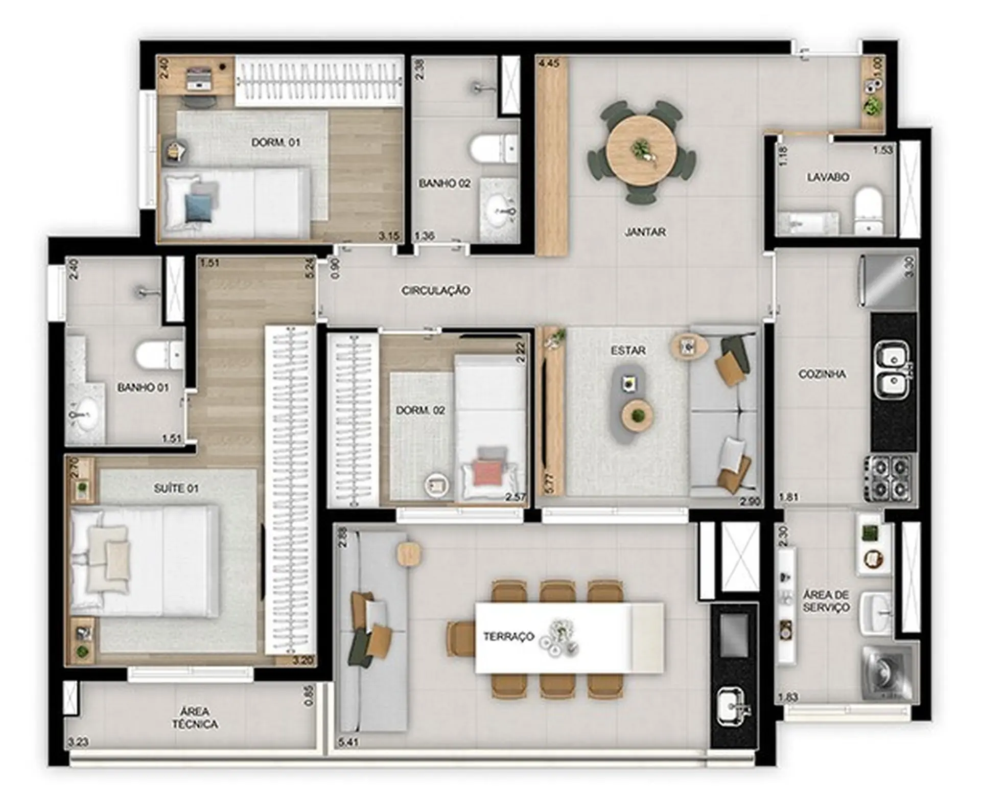 Planta 1 – Quadra Diálogo Home Club