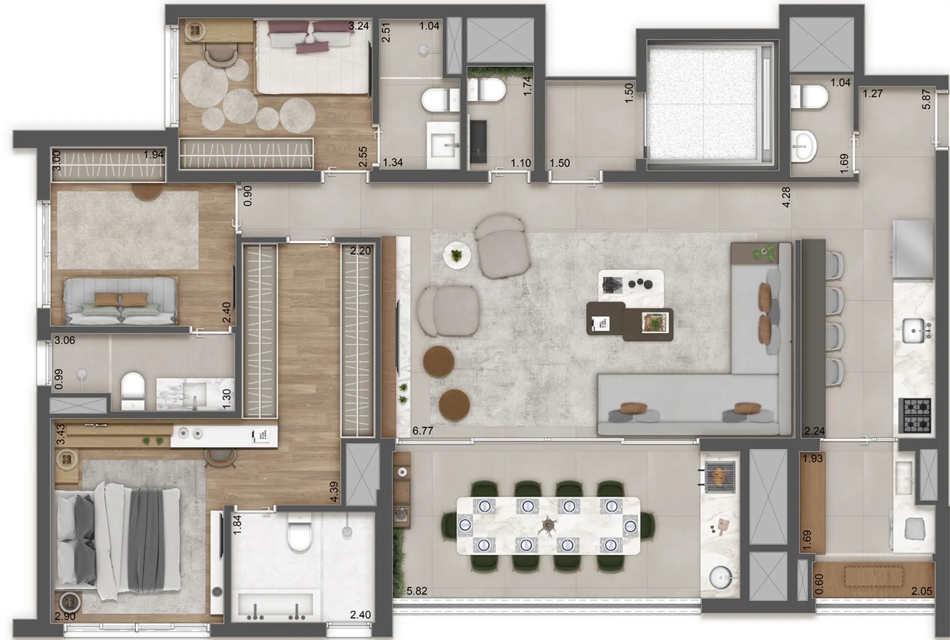 Planta 1 – Raízes Premium Mooca