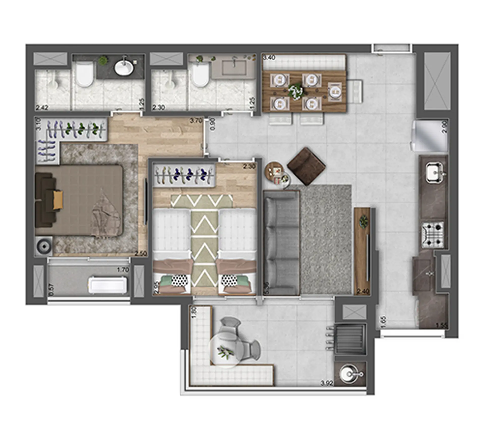 Planta 3 – Raízes Vila Prudente