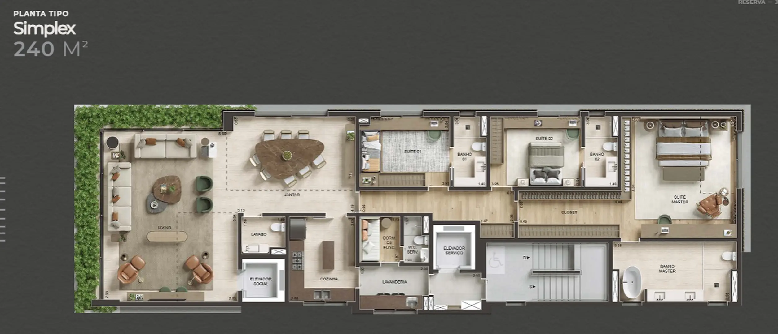 Planta 1 – Reserva Jardins