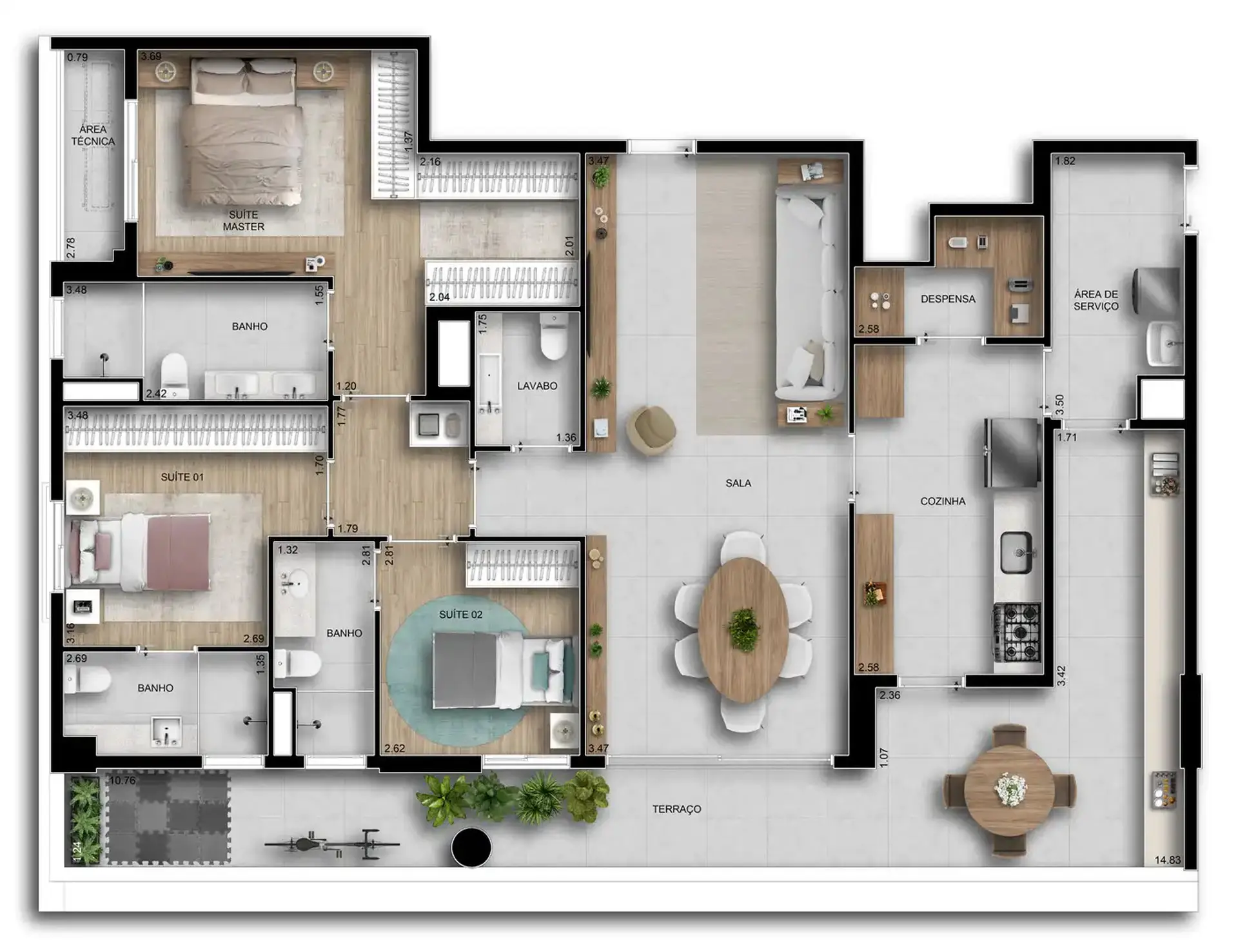Planta 3 – Riserva Bosque
