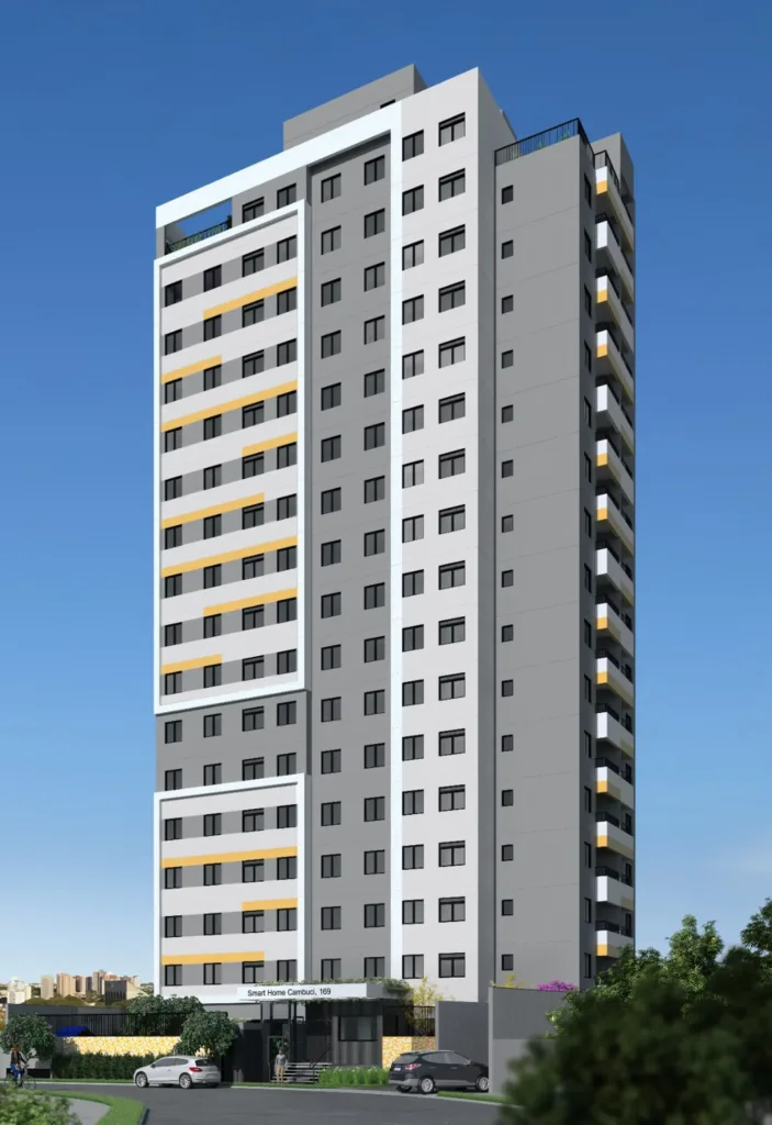 Fachada do empreendimento Smart Home Cambuci