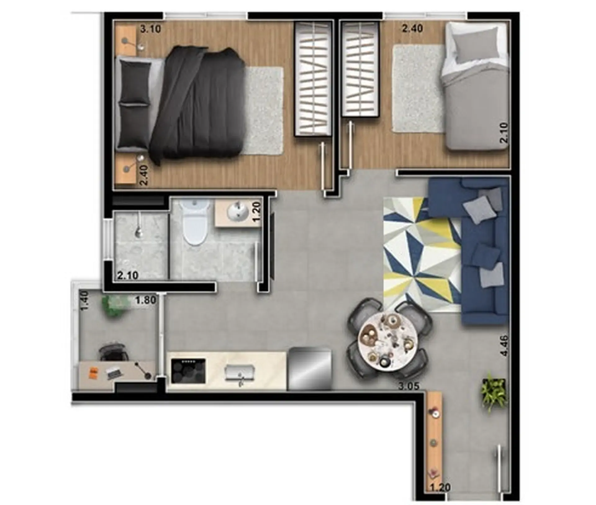 Planta 3 – Station Park Vila Ema