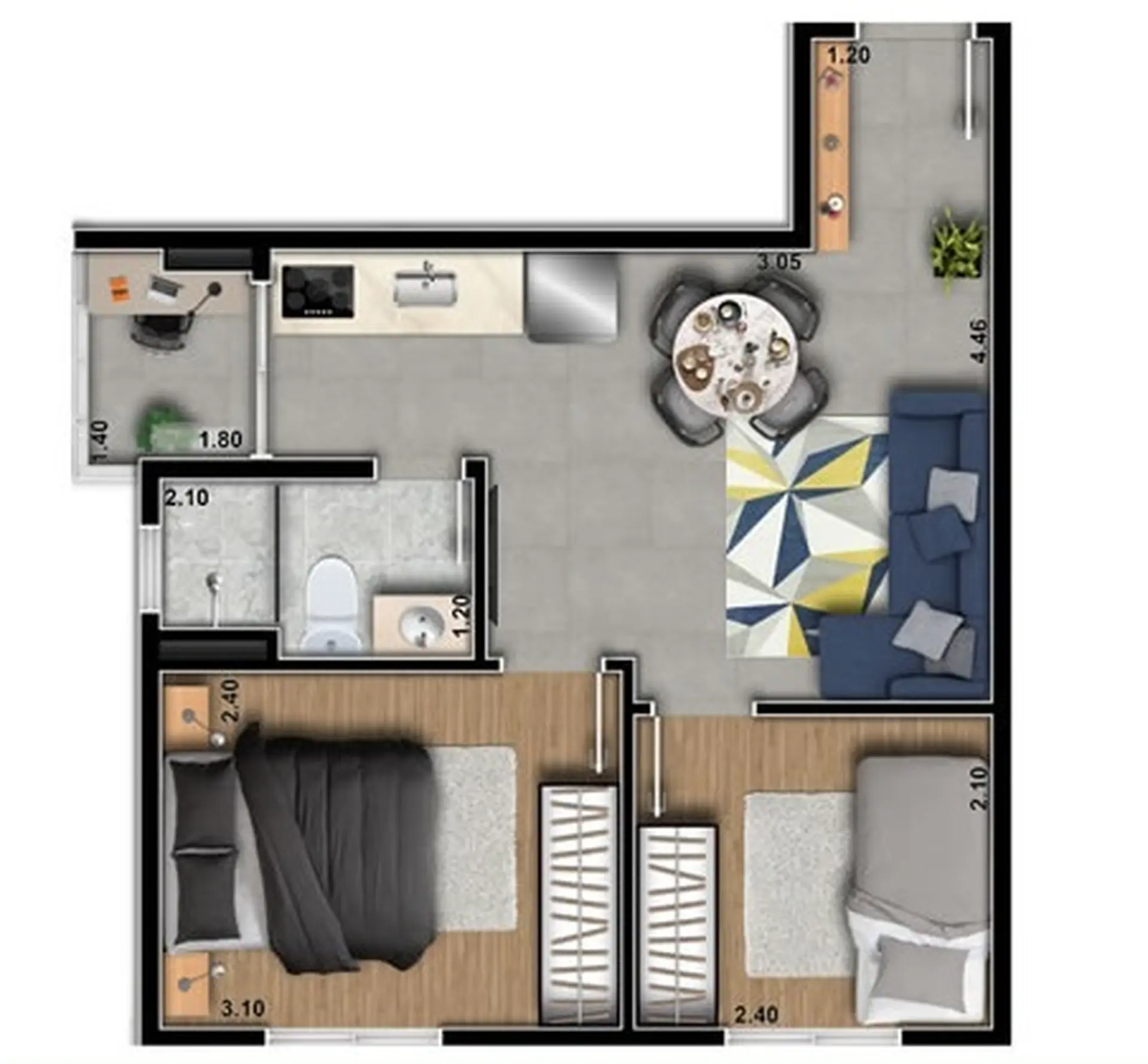 Planta 2 – Station Park Vila Ema
