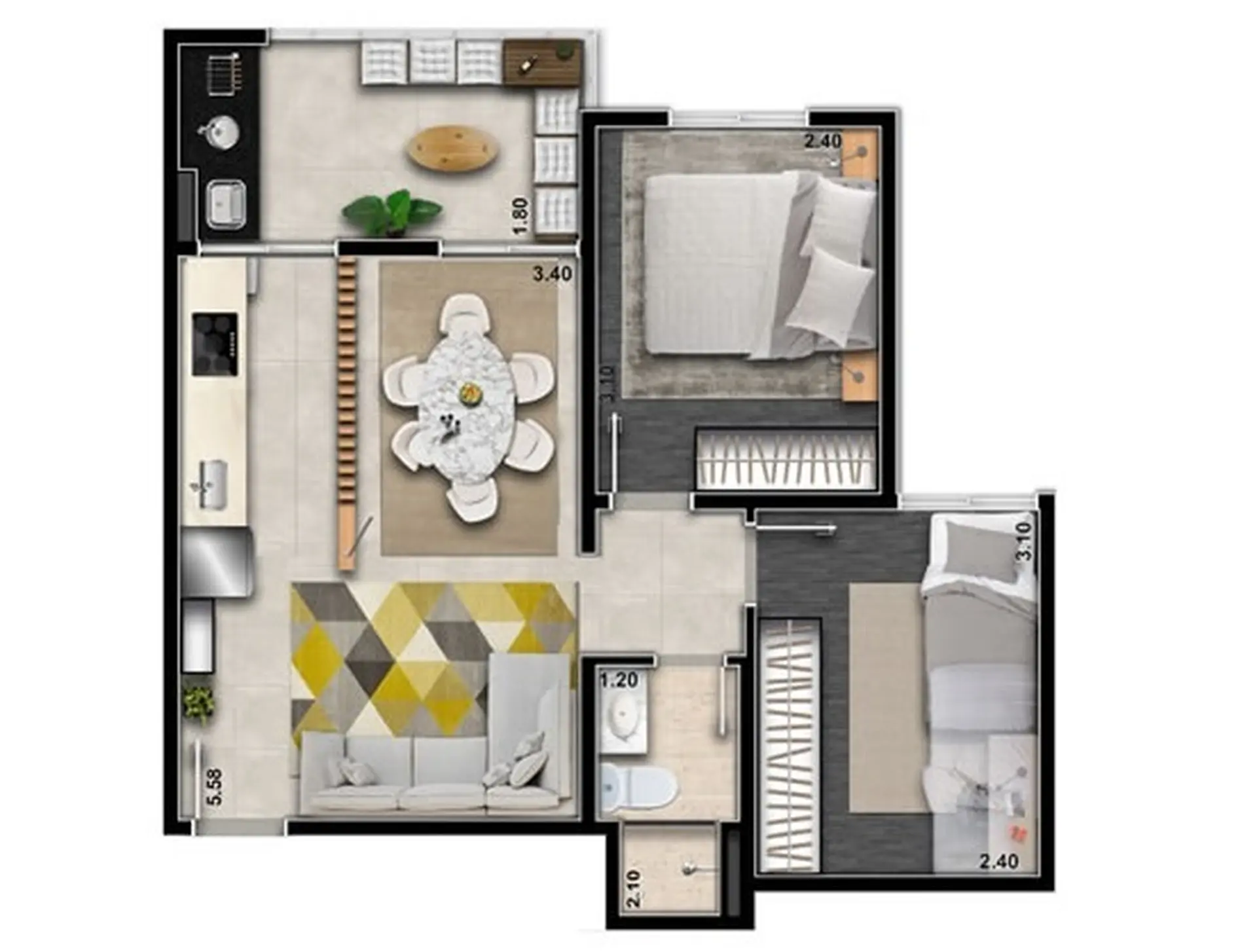 Planta 1 – Station Park Vila Ema