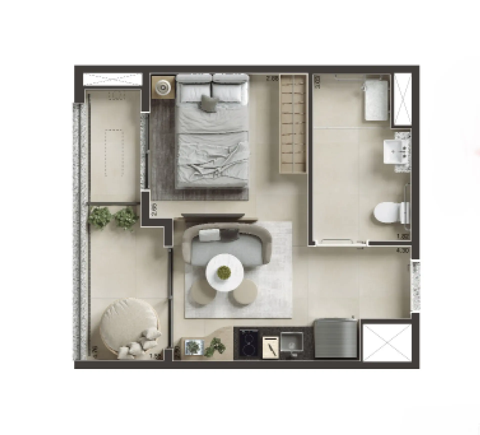 Planta 1 – Today Paulista – Residencial