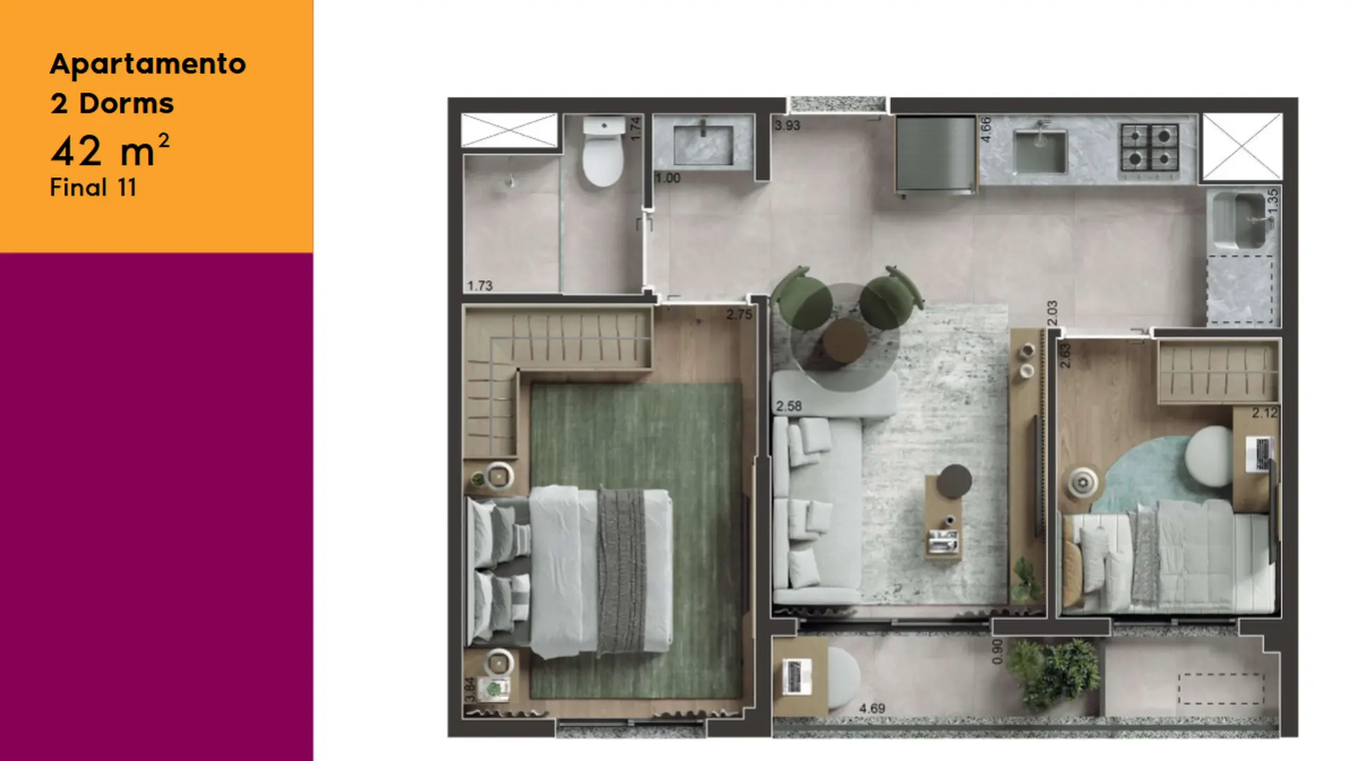 Planta 1 – Today Tatuapé