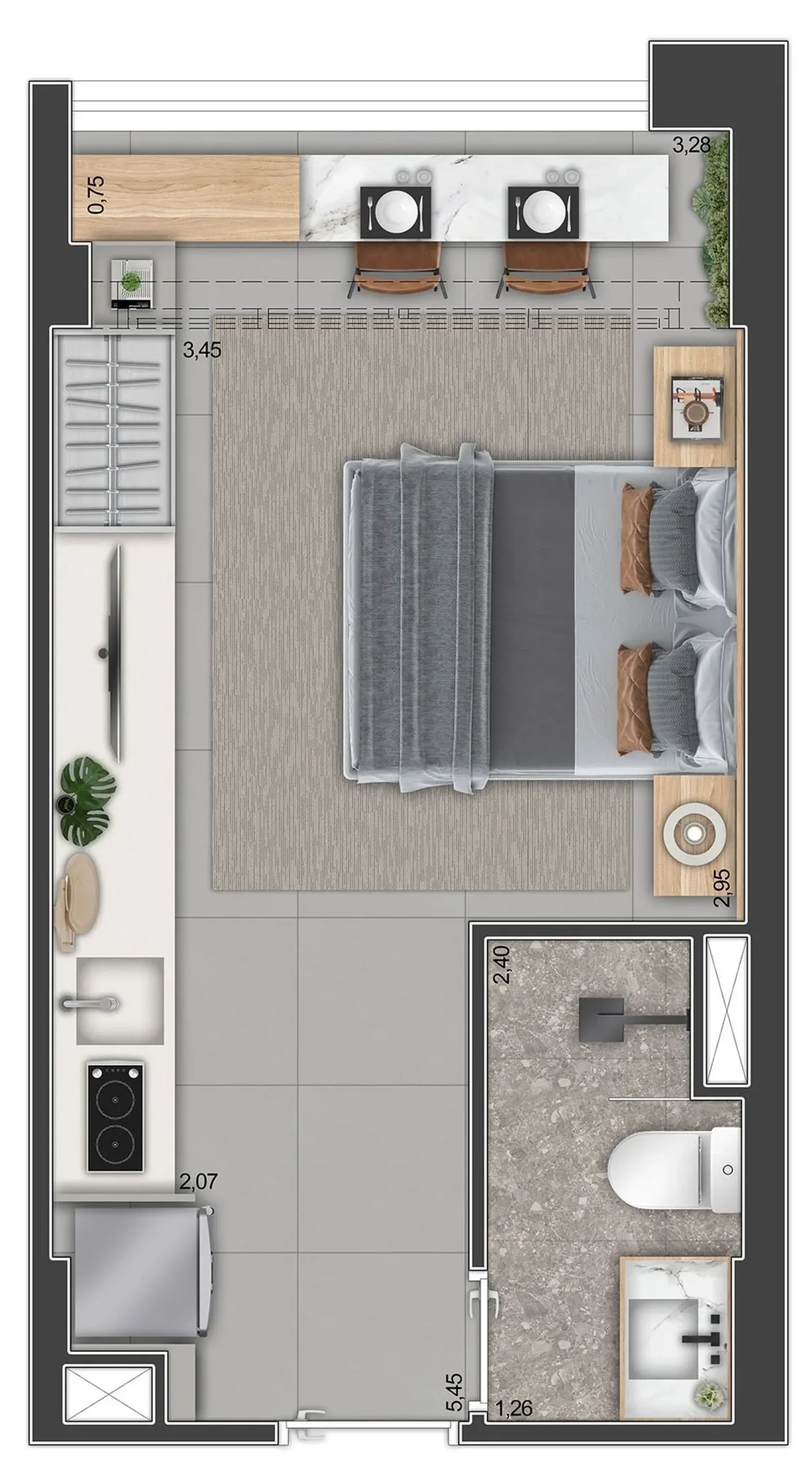 Planta 1 – Torre Bela Vista