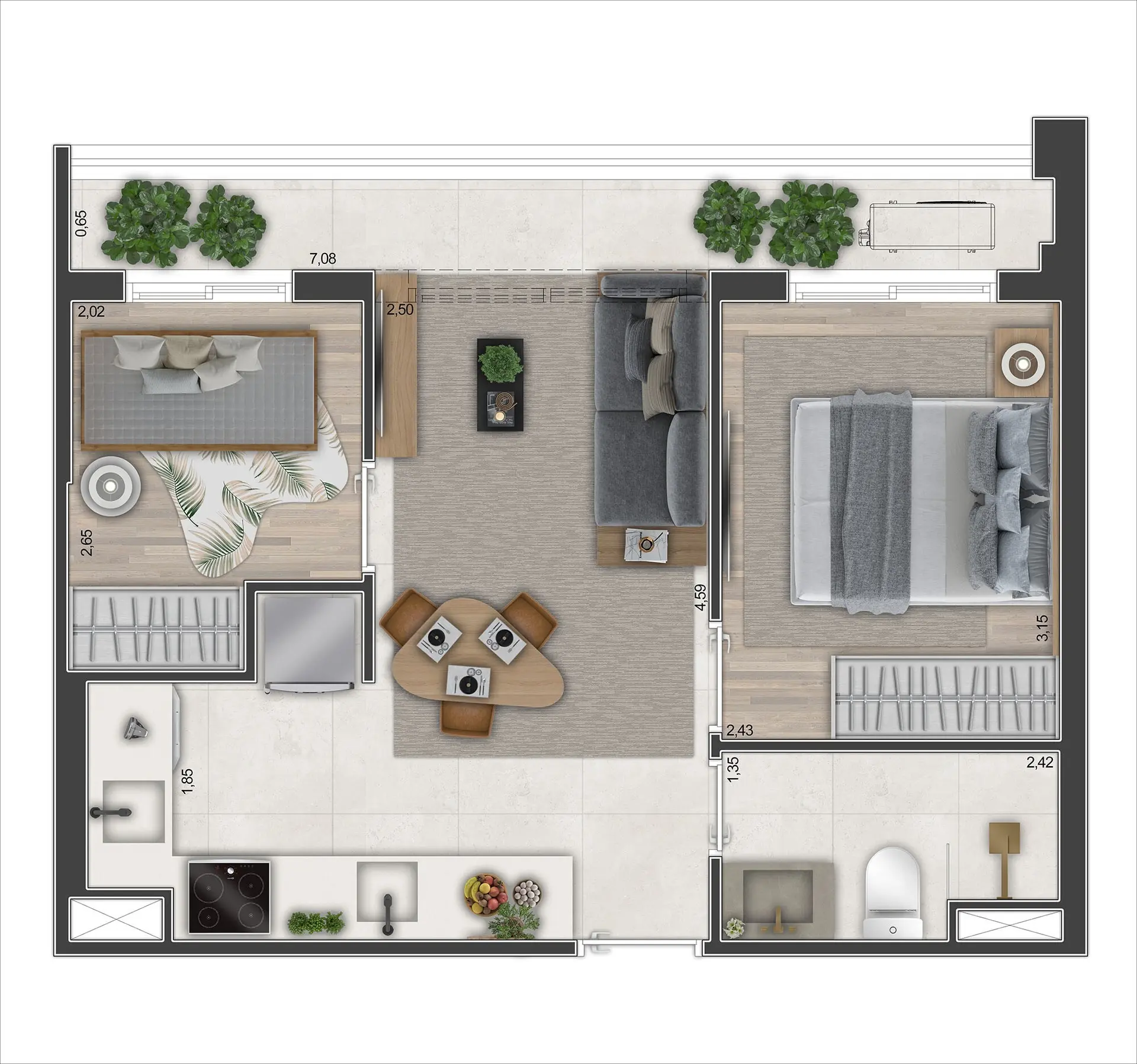 Planta 2 – Torre Bela Vista