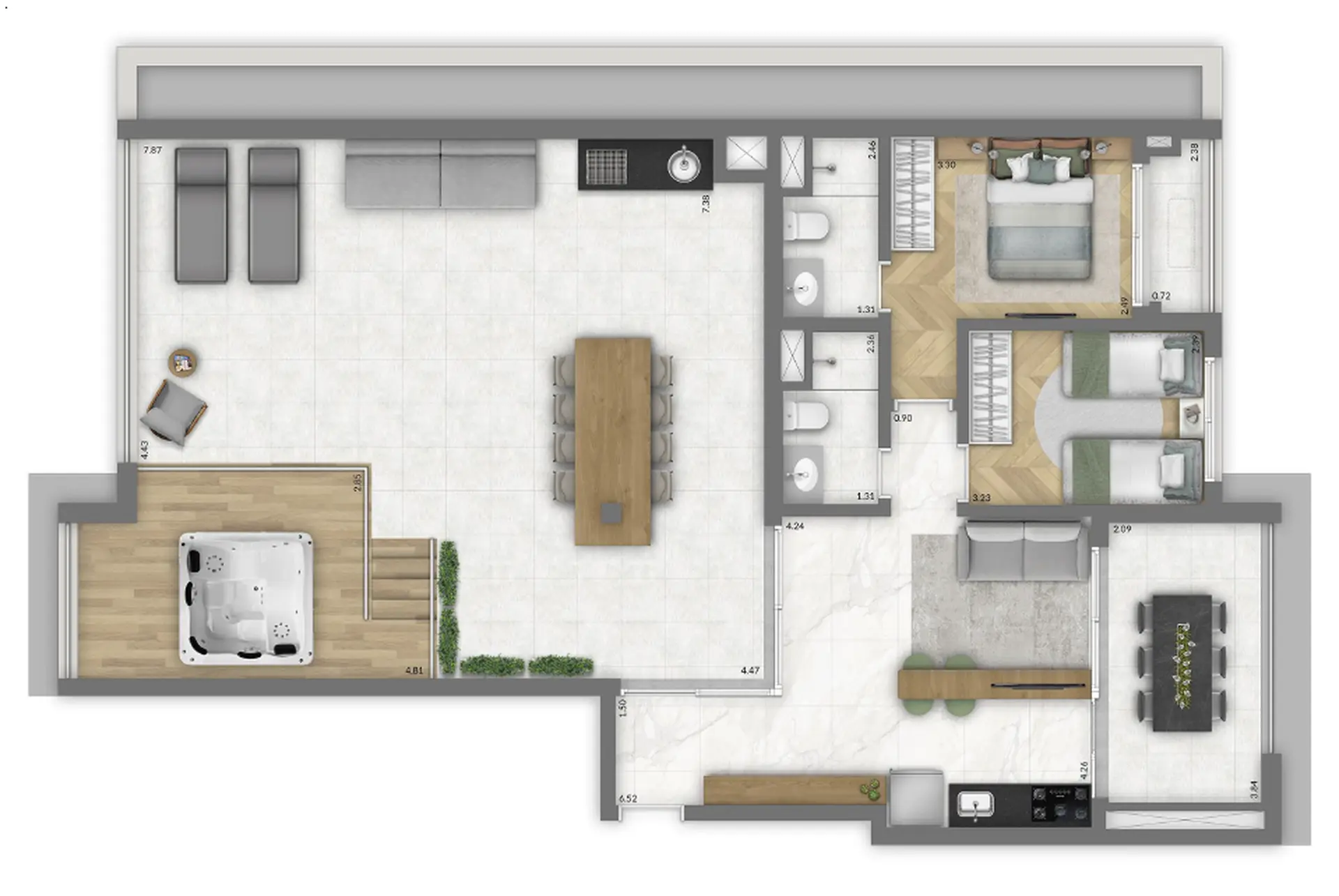 Planta 2 – Trinity Vila Clementino