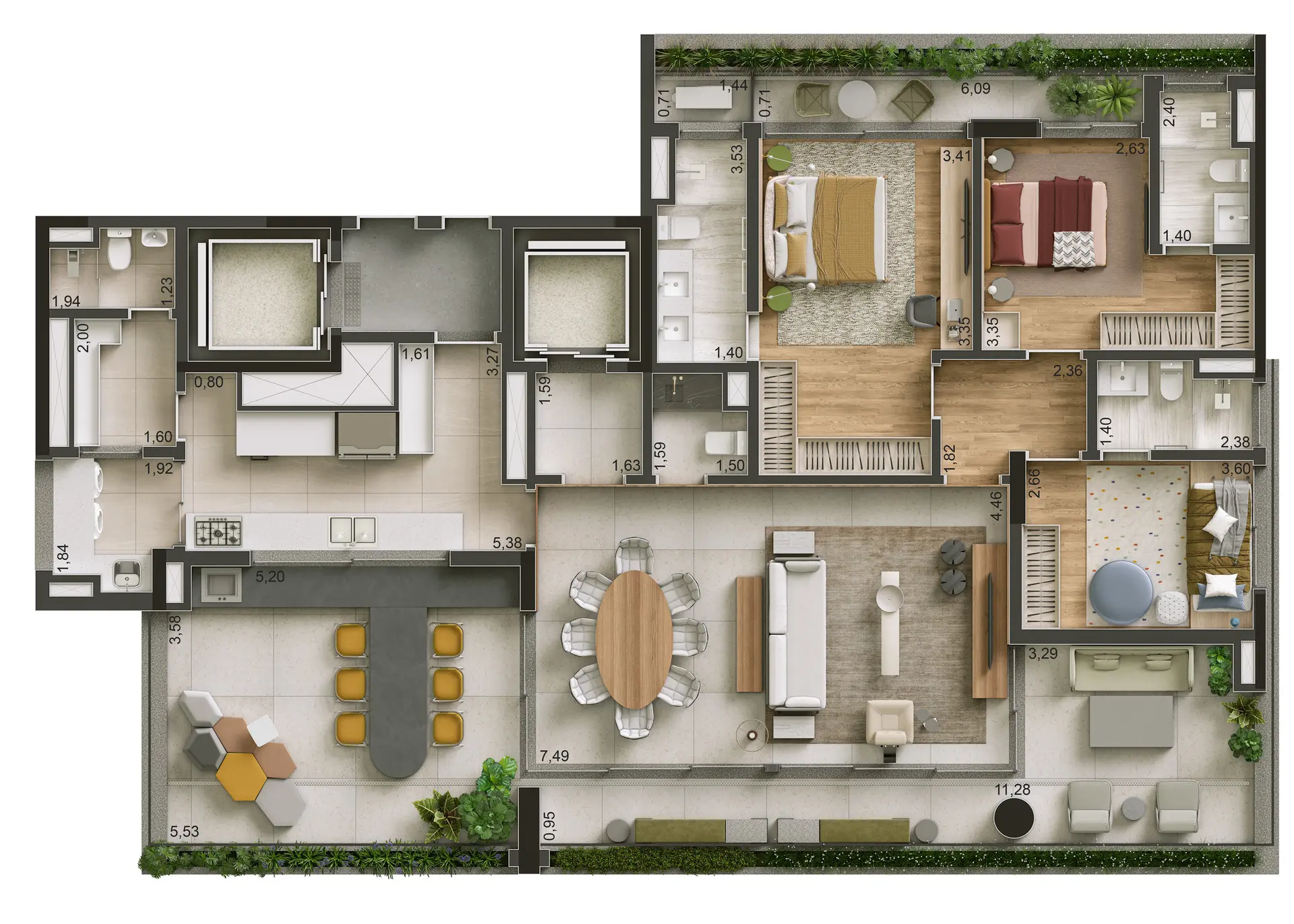 Planta 2 – Uapé Higienópolis