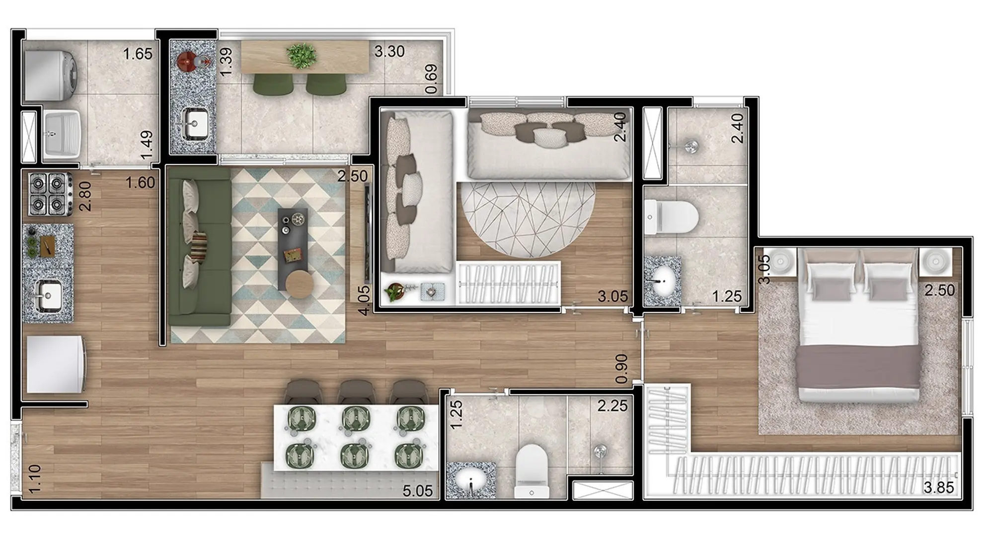 Planta 3 – Vert MBigucci