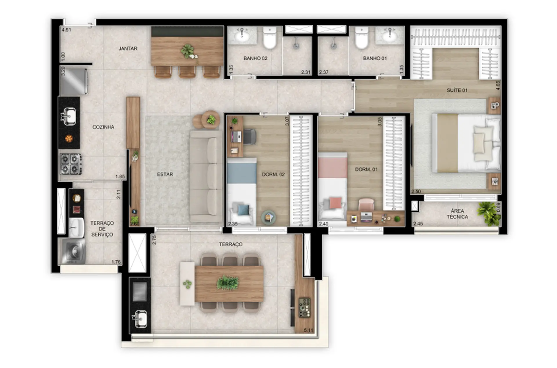 Planta 3 – Vista Tatuapé