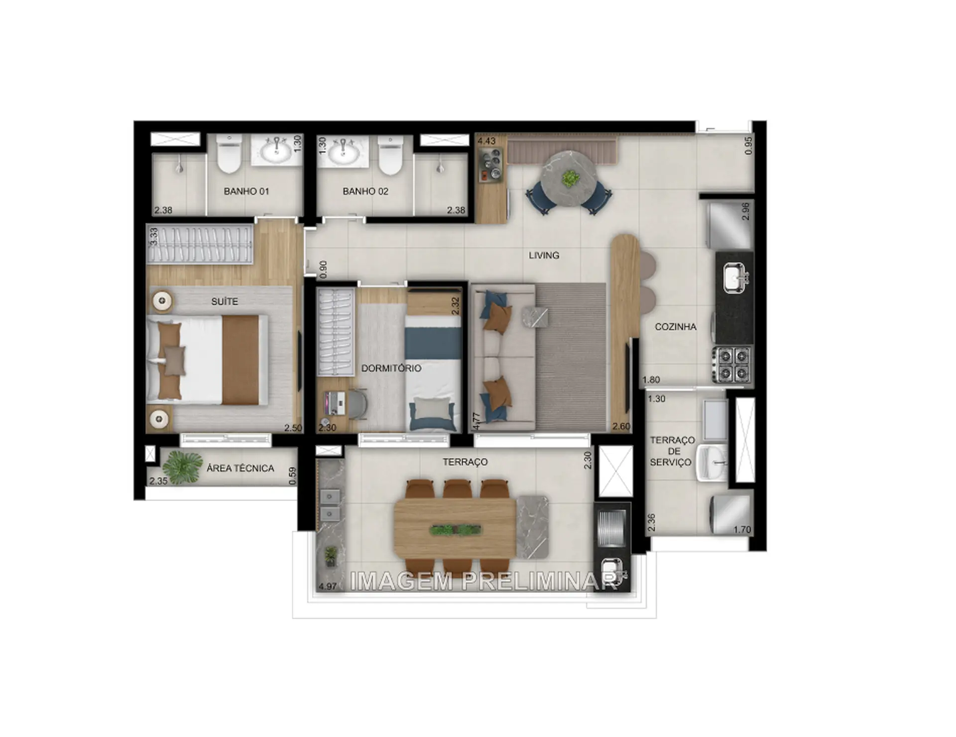 Planta 4 – Vitrine Tatuapé Condomínio Clube