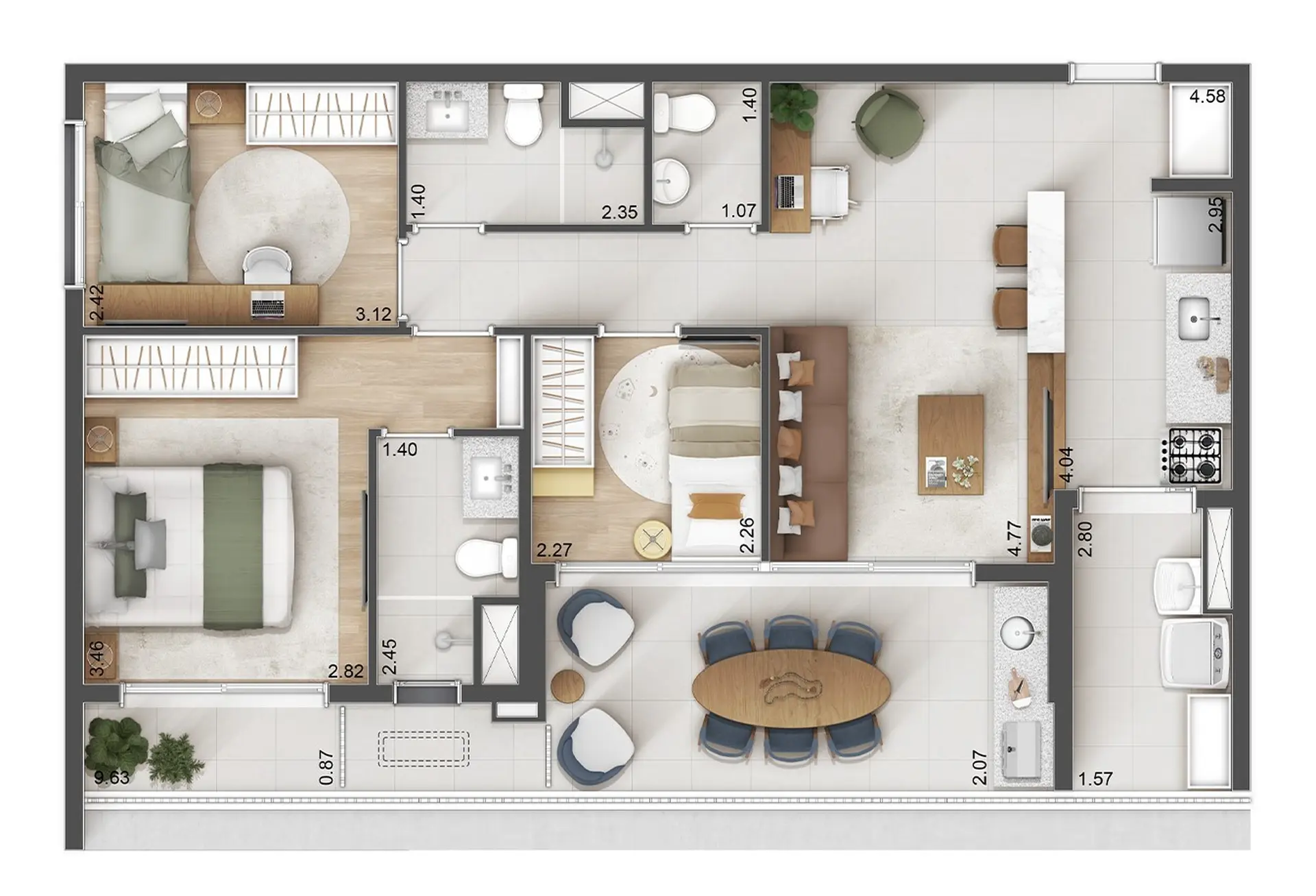 Planta 1 – Voga Paulista