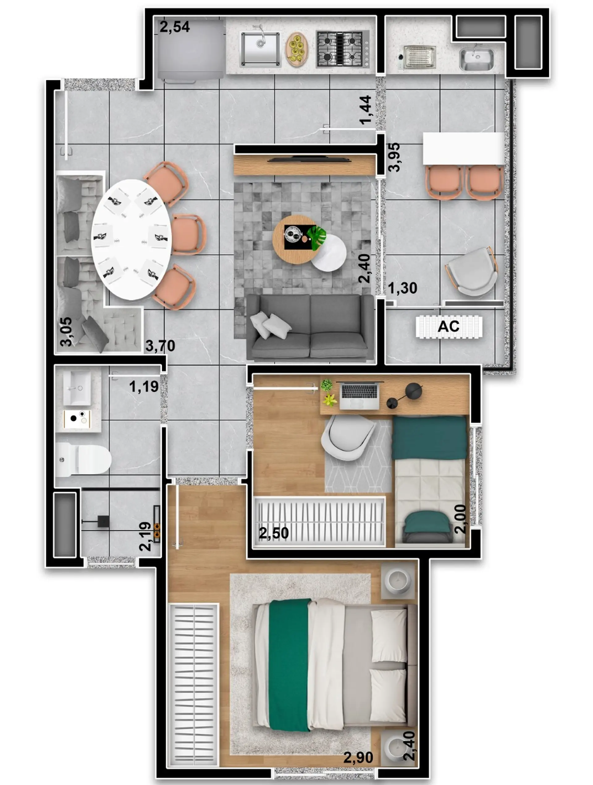 Planta 1 – Yees Tatuapé