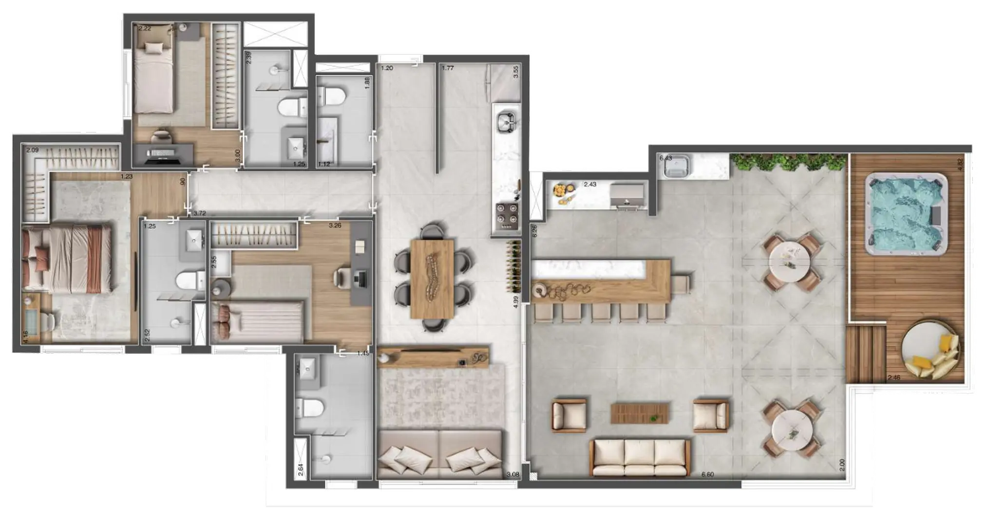 Planta 1 – Arch Nazaré Residence