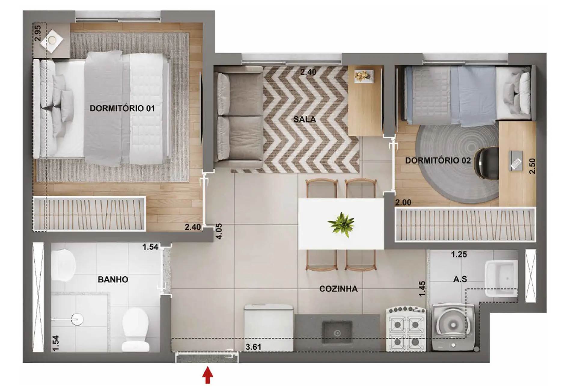 Planta 1 – Barra Funda 900