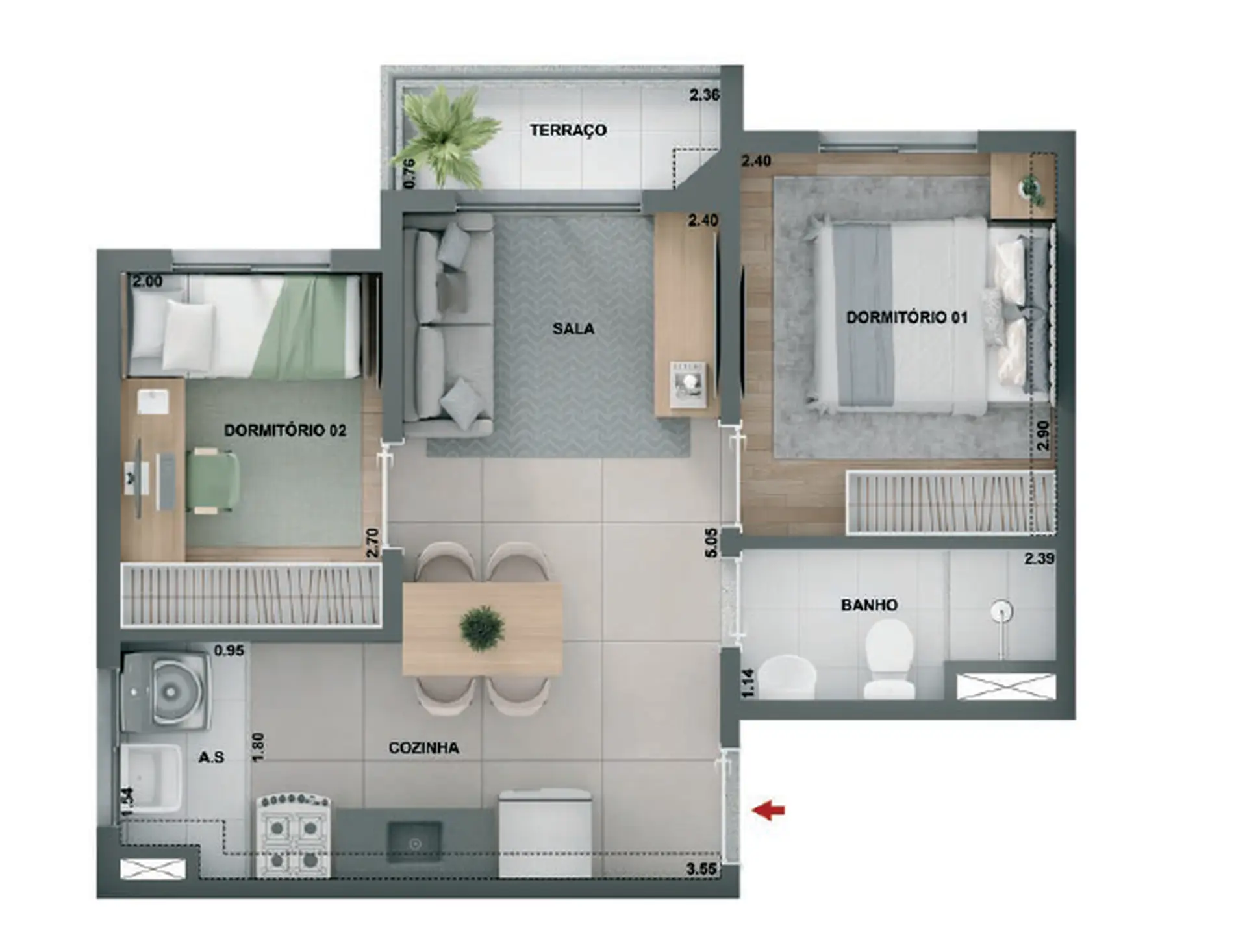 Planta 2 – Barra Funda 930