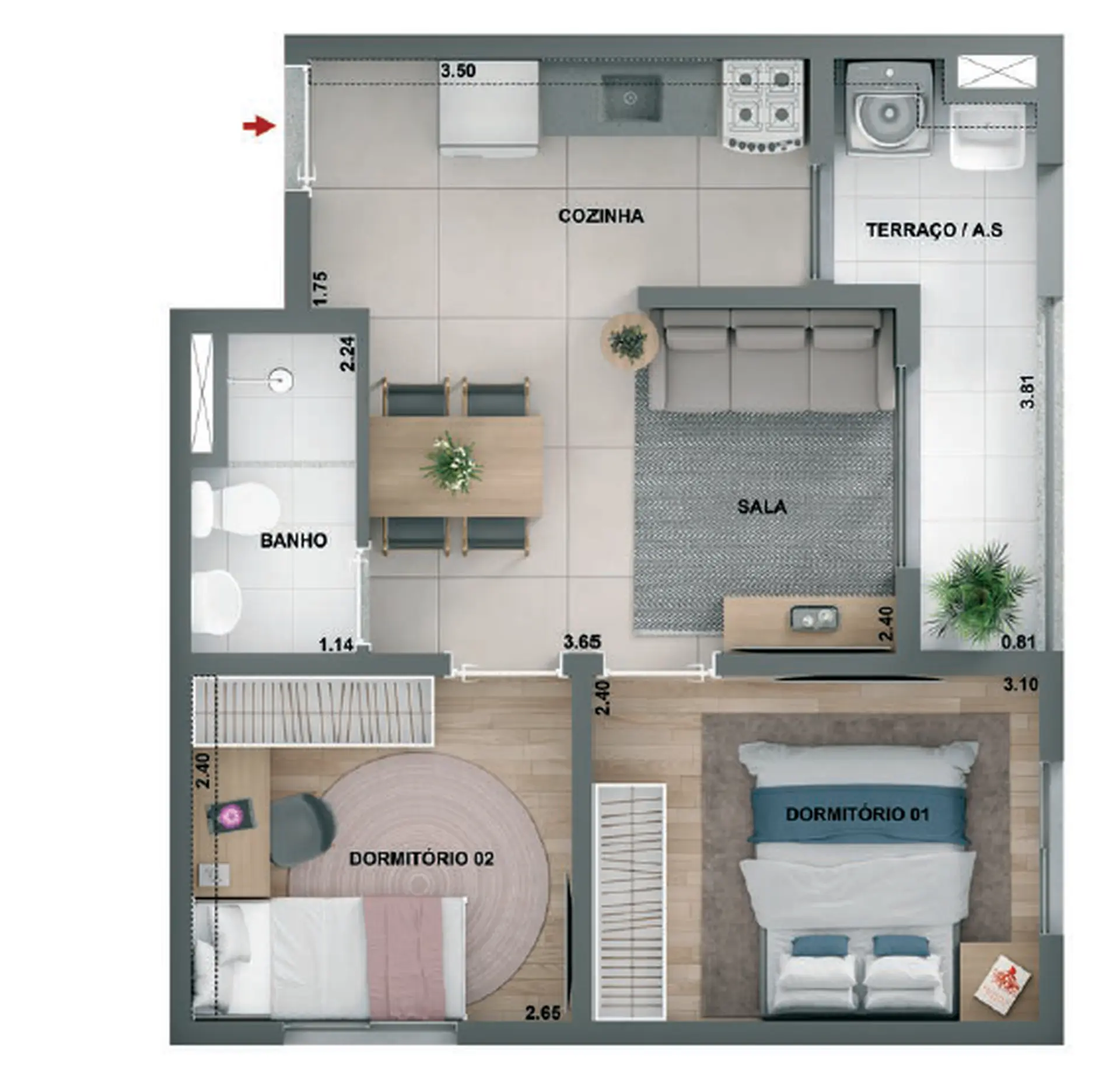 Planta 1 – Barra Funda 930