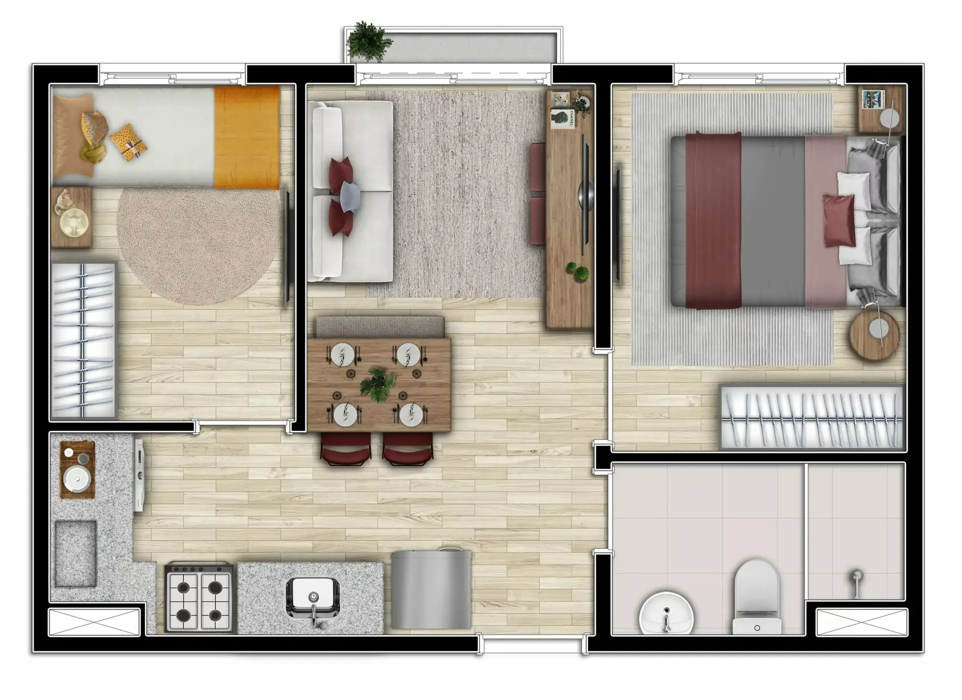 Planta 2 – Bem Viver Barão de Limeira