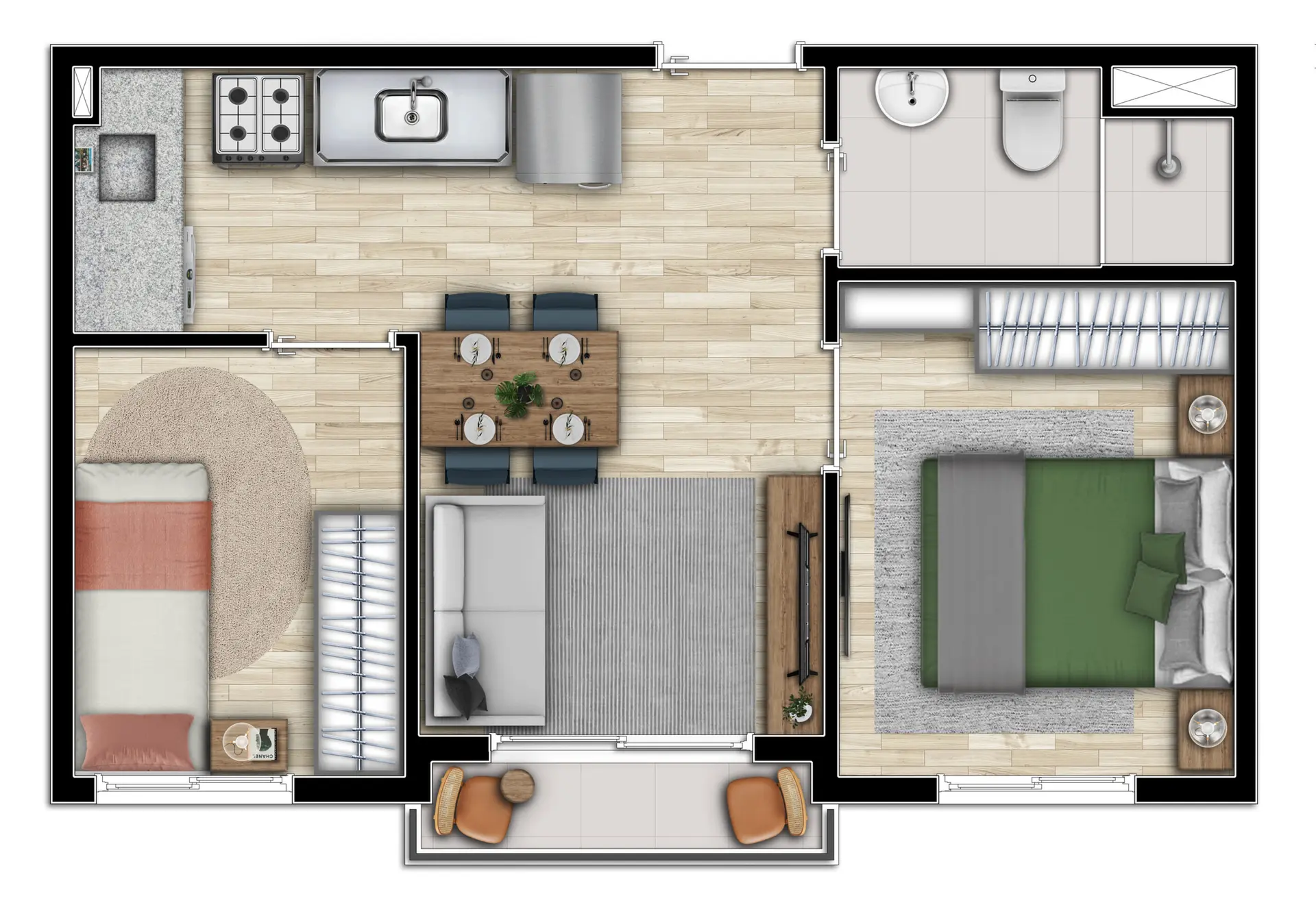 Planta 1 – Bem Viver Praça Fortunato
